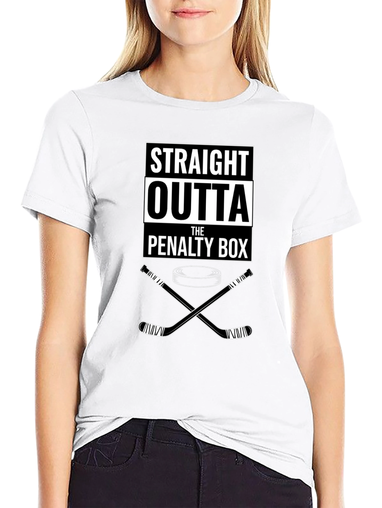 Straight Outta The Penalty Box Hockey T-Shirt