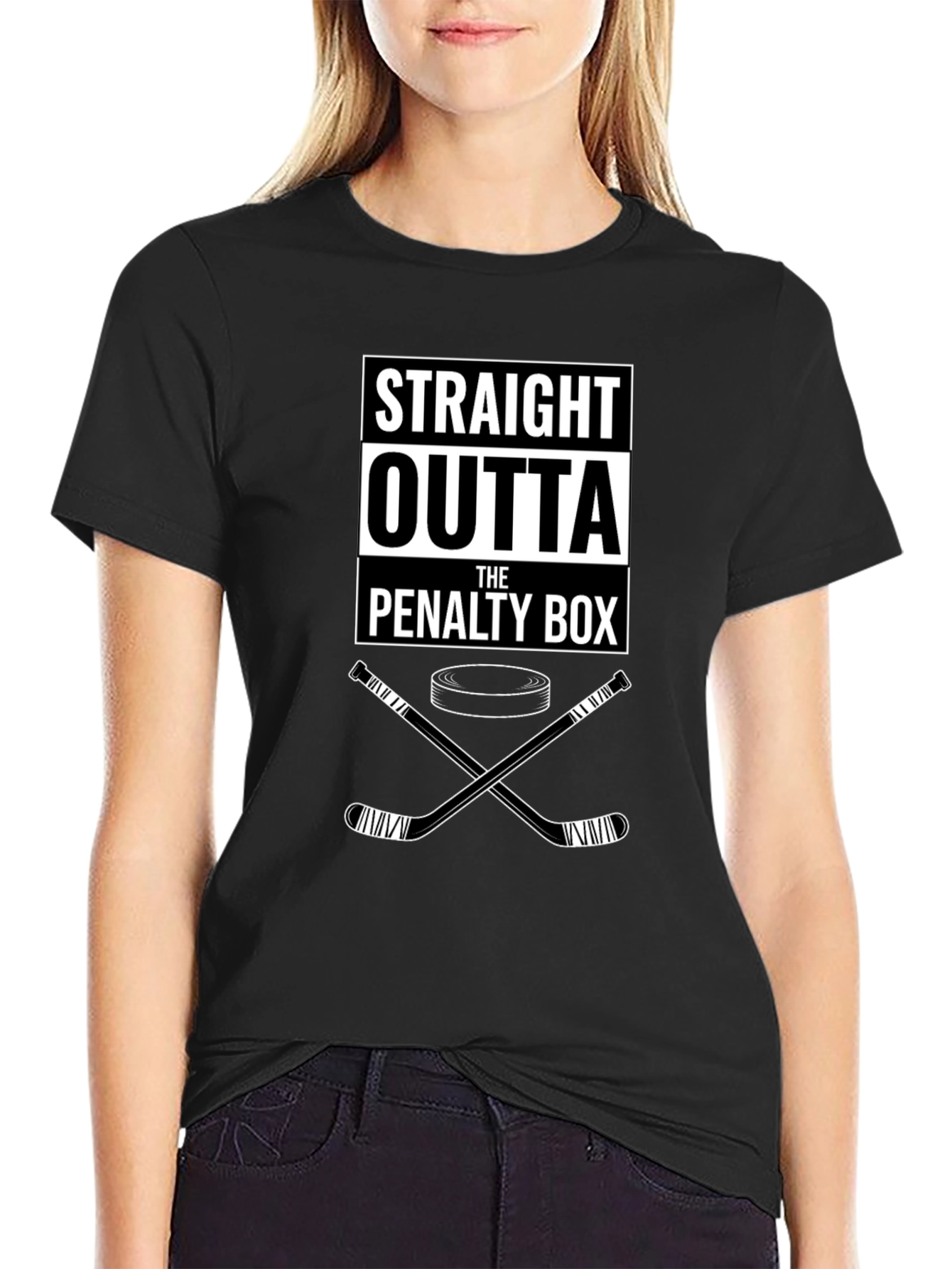 Straight Outta The Penalty Box Hockey T-Shirt
