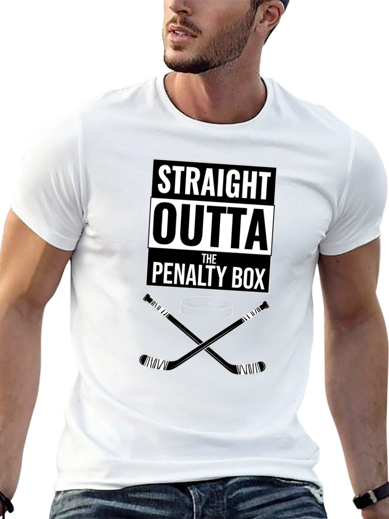 Straight Outta The Penalty Box Hockey T-Shirt