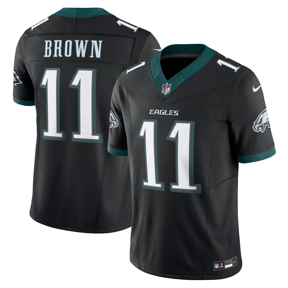 Philadelphia Eagles 11# A.J. Brown Nike Vapor F.U.S.E. Limited Jersey