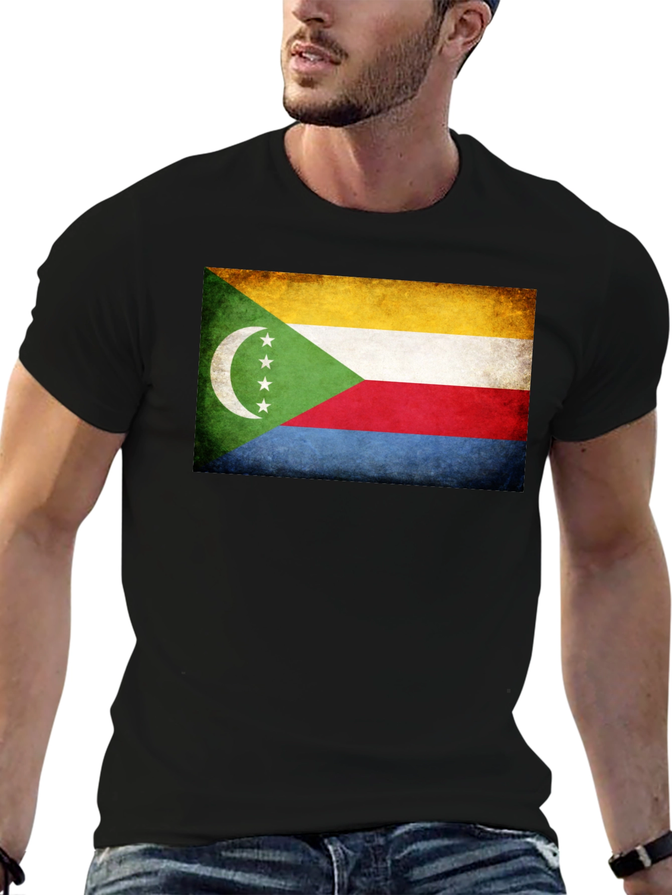 Comoros Flag Graphic T-Shirt