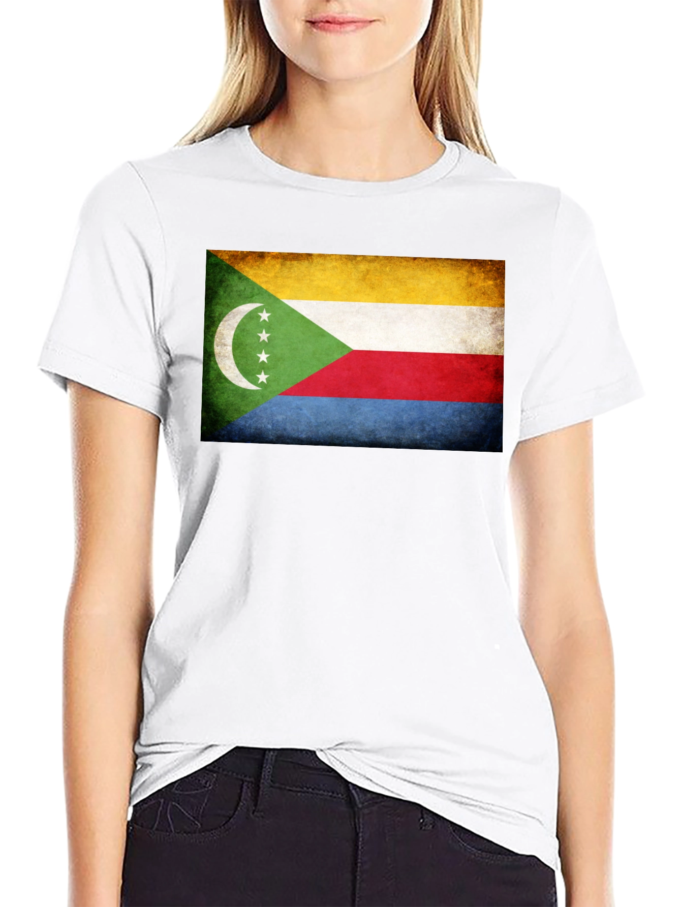Comoros Flag Graphic T-Shirt