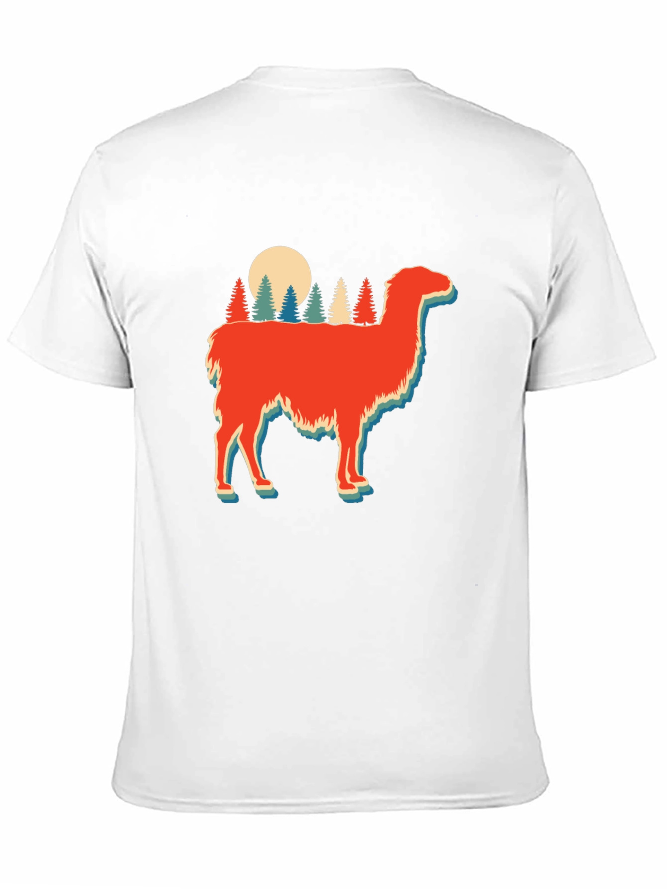 Retro Llama Forest Graphic Tee