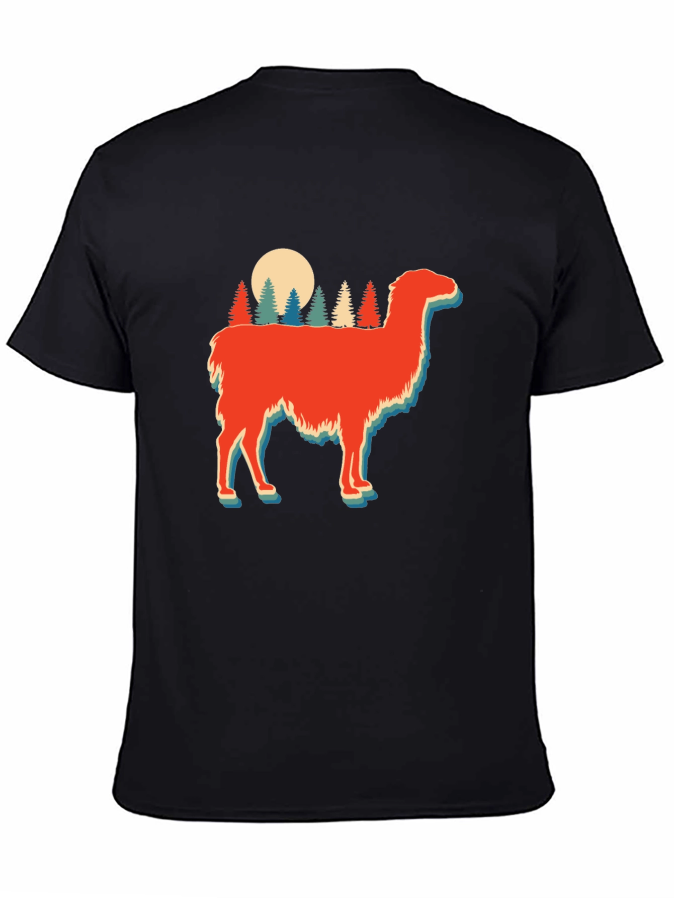 Retro Llama Forest Graphic Tee