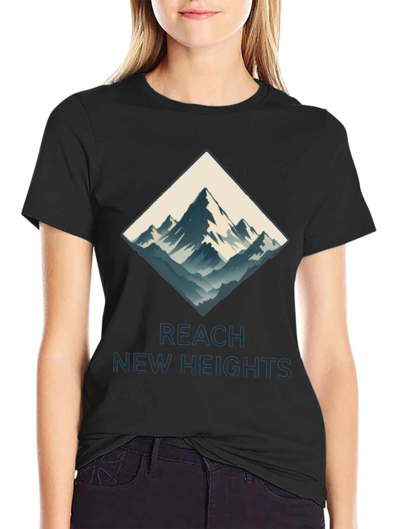 Reach New Heights Mountain Graphic Tee