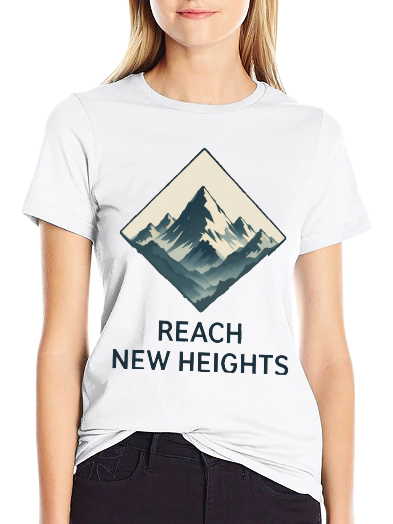 Reach New Heights Mountain Graphic Tee