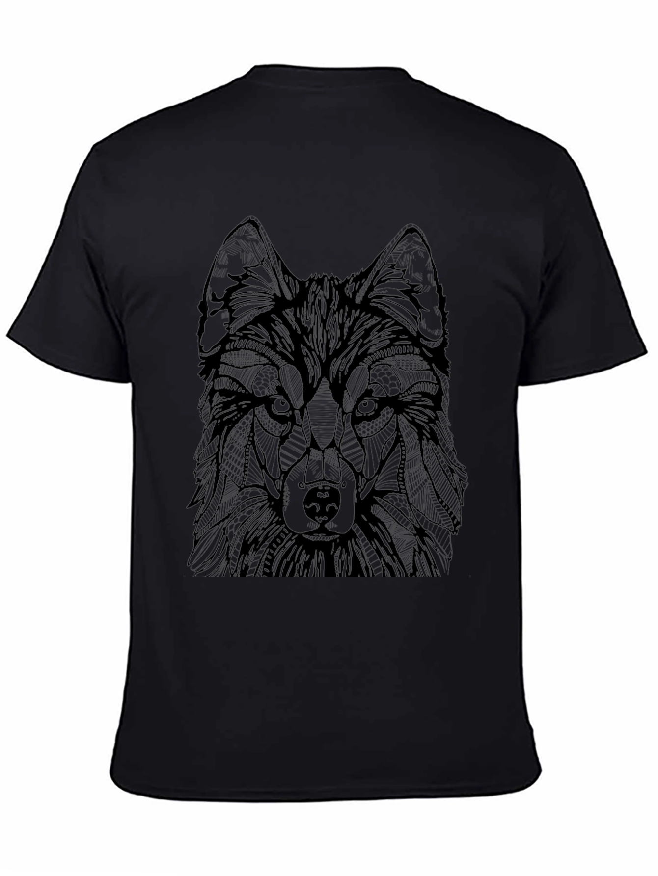 Wolf Graphic Print Mens T-Shirt