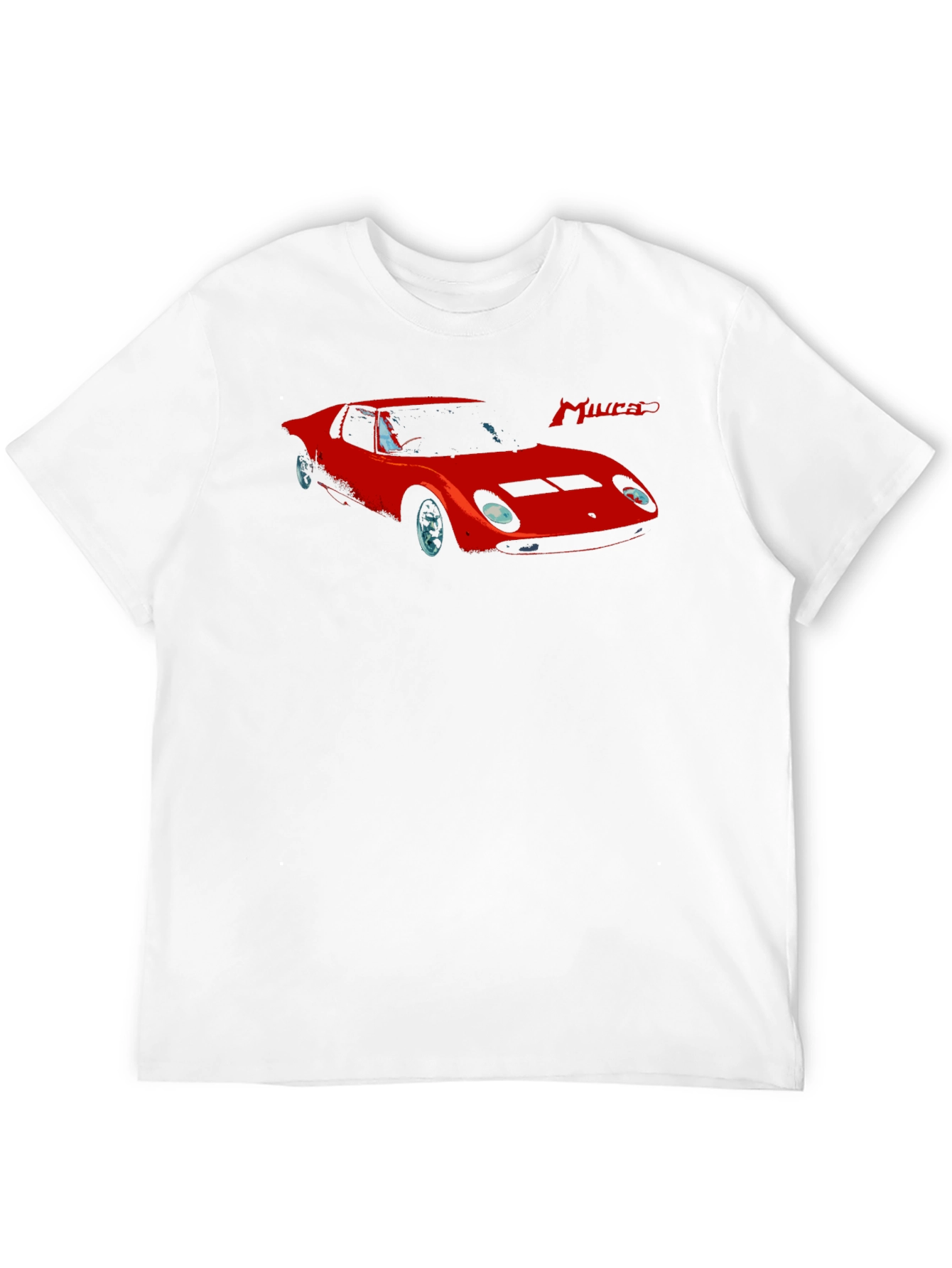 Miura Car Graphic T-Shirt - Stylish Classic Car Tee