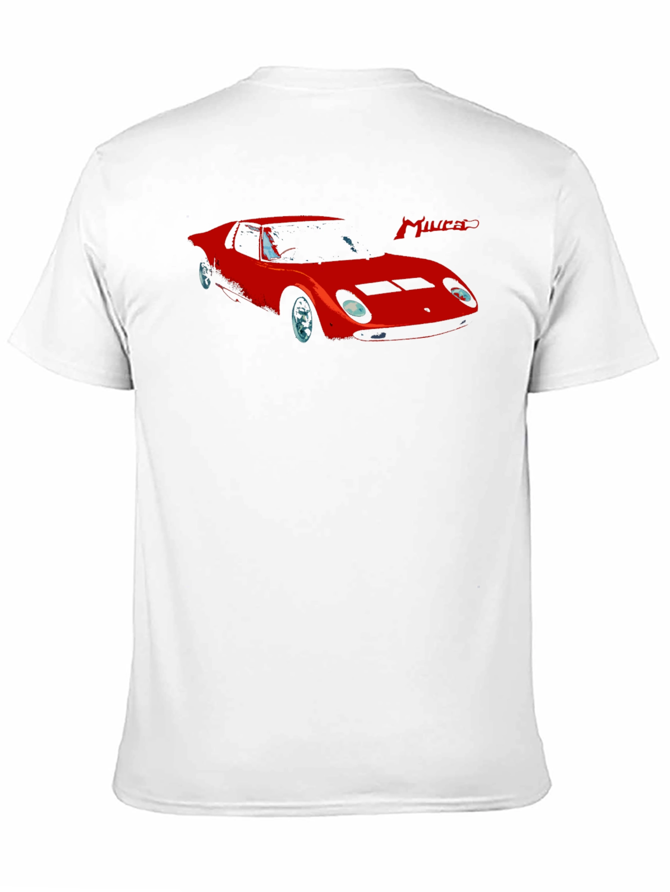 Miura Car Graphic T-Shirt - Stylish Classic Car Tee