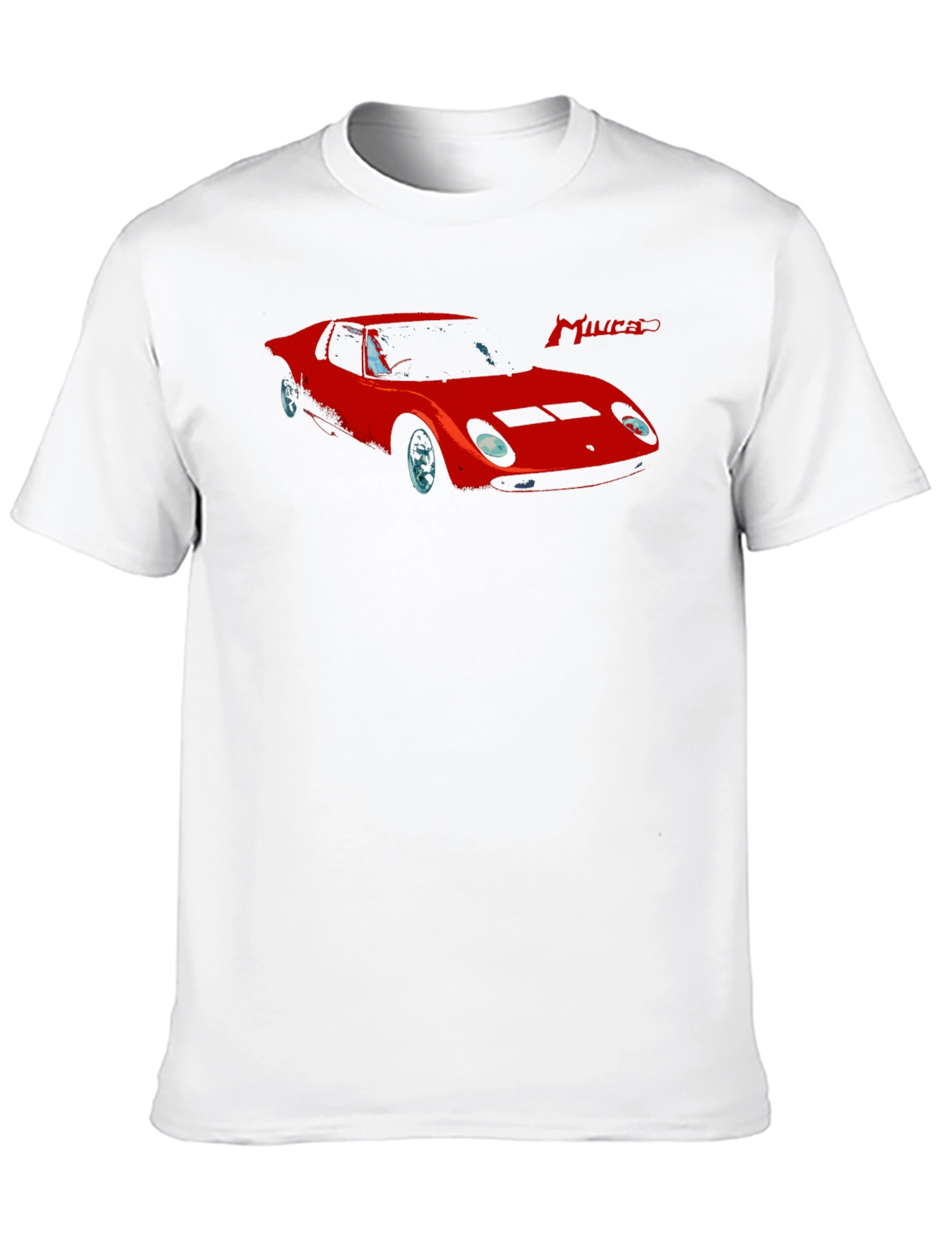 Miura Car Graphic T-Shirt - Stylish Classic Car Tee