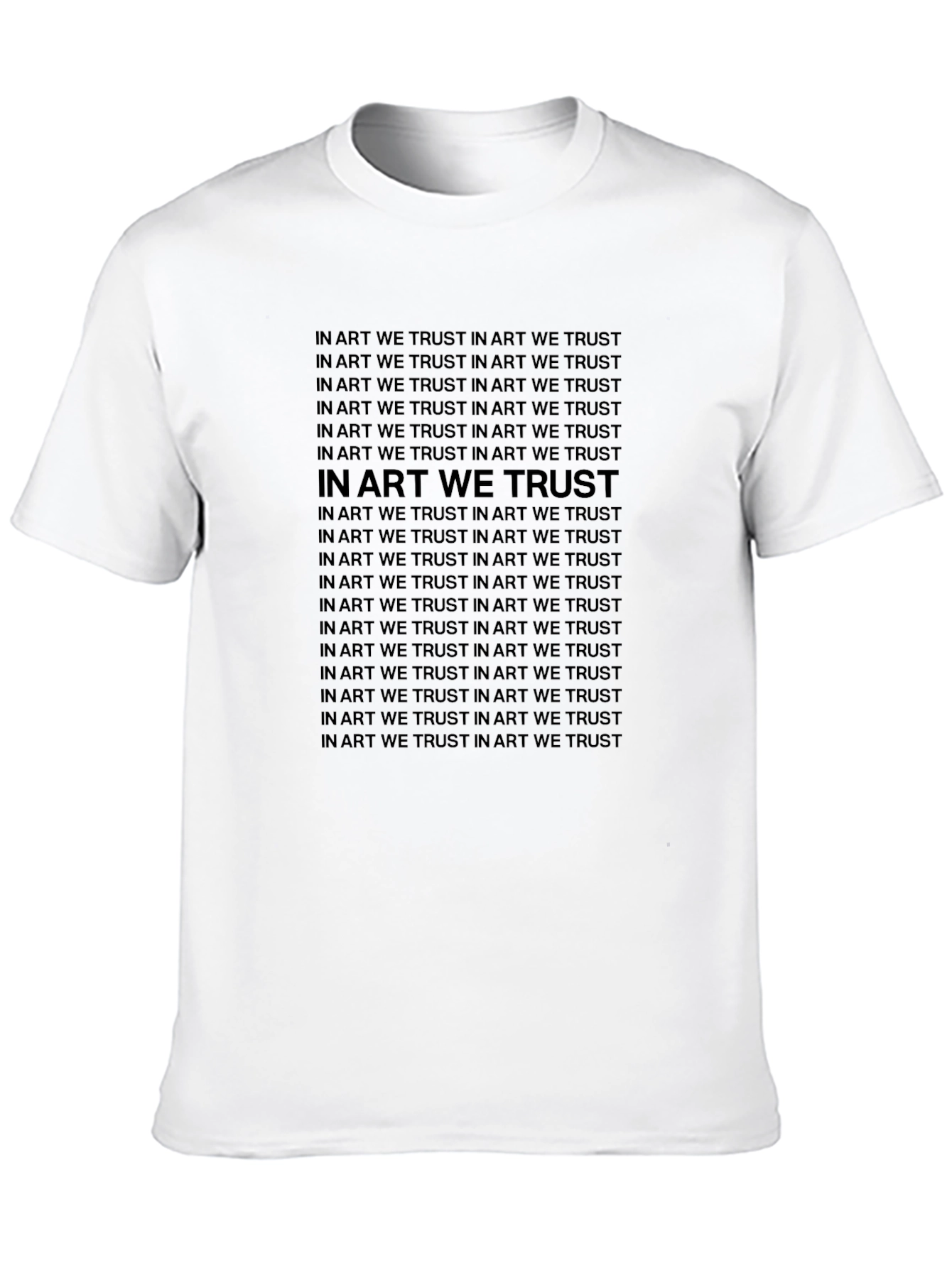 In Art We Trust Graphic Tee - Black