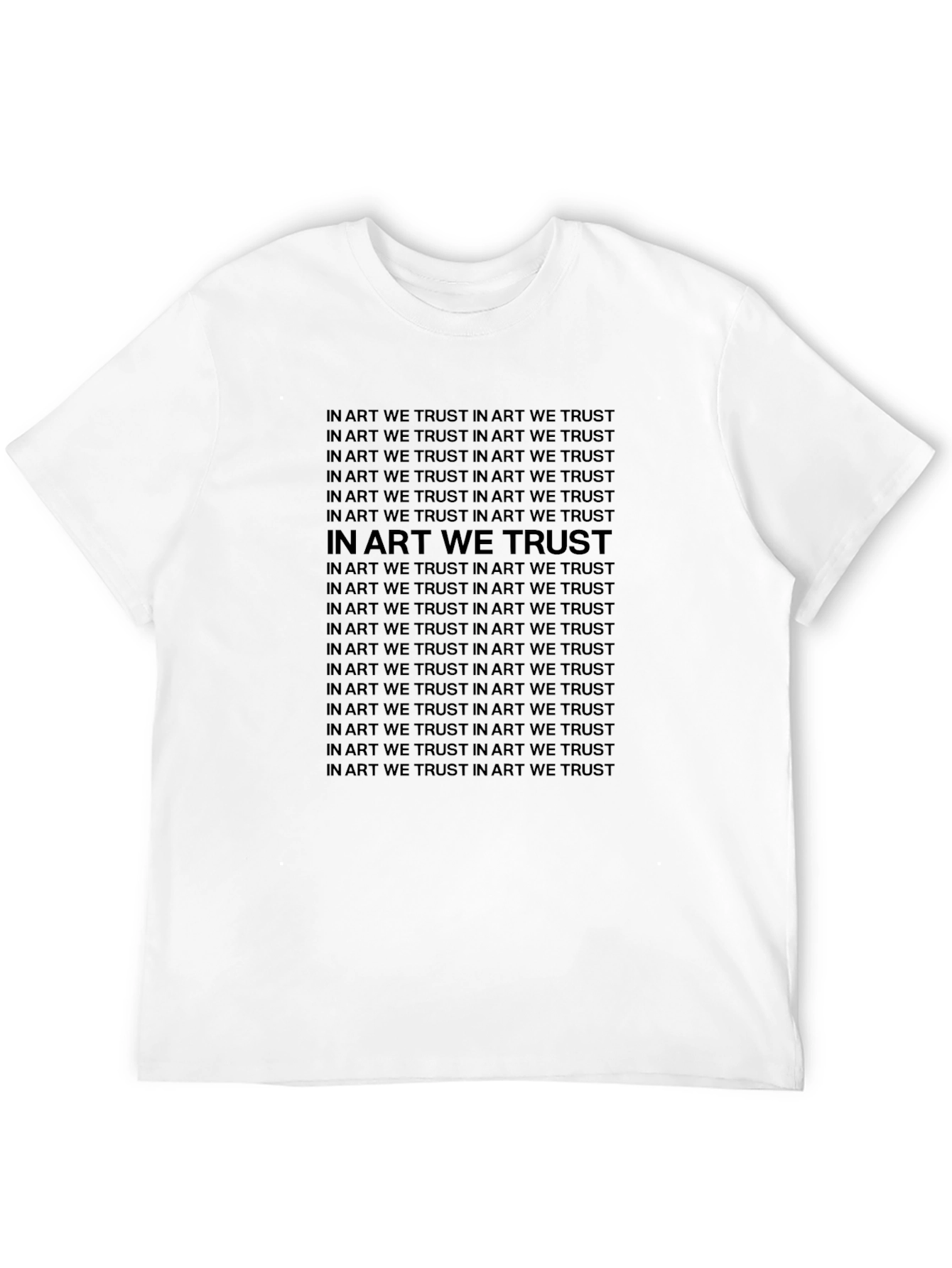 In Art We Trust Graphic Tee - Black