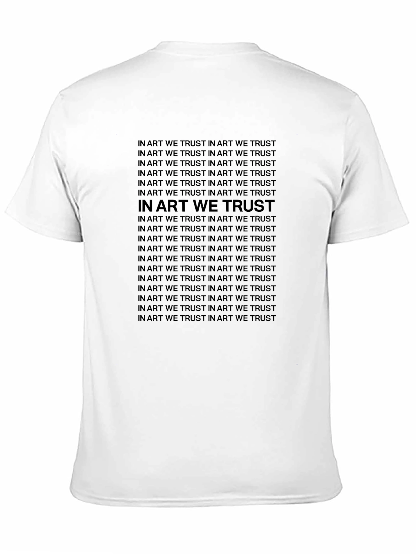 In Art We Trust Graphic Tee - Black