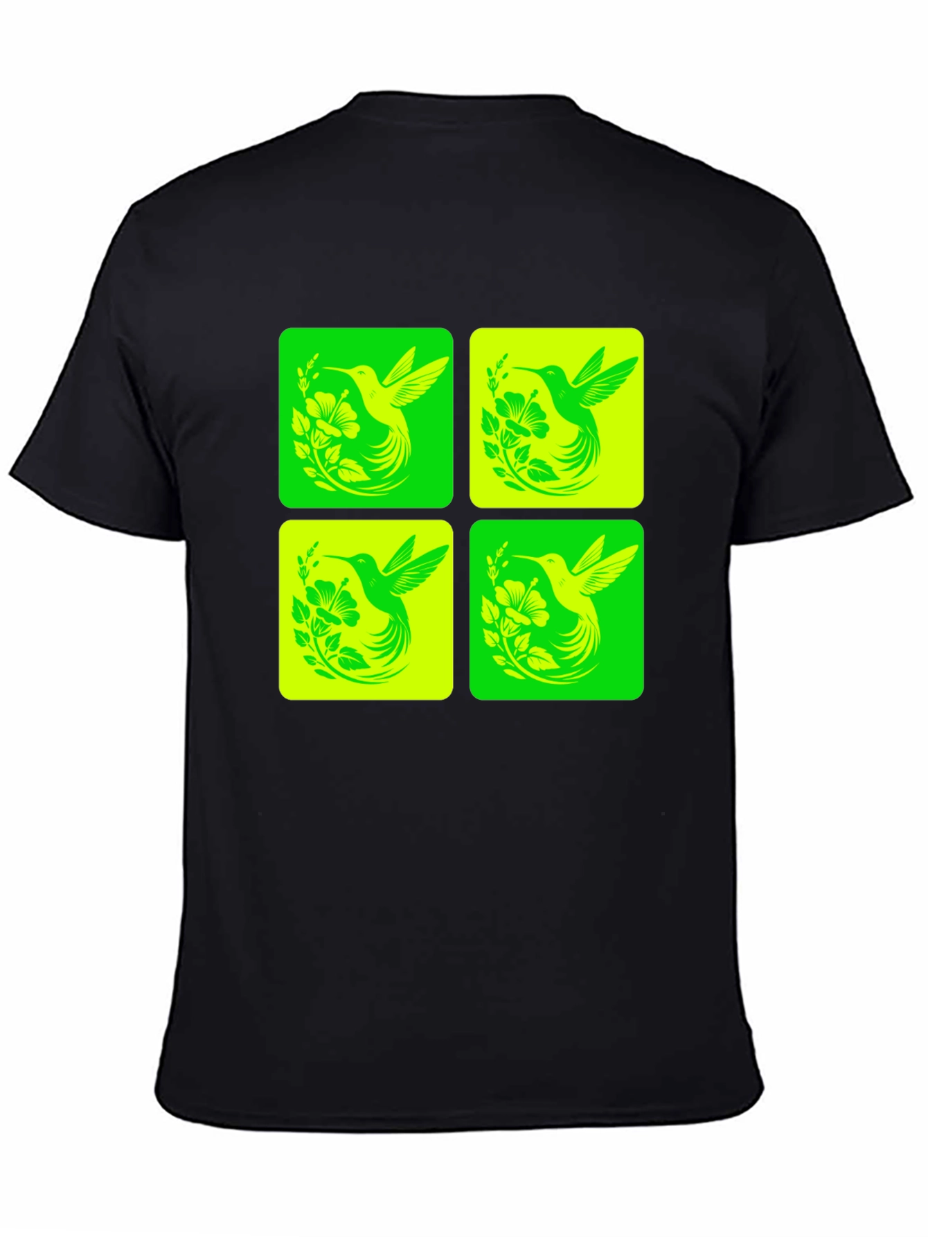 Hummingbird Graphic Tee - Trendy Nature Design