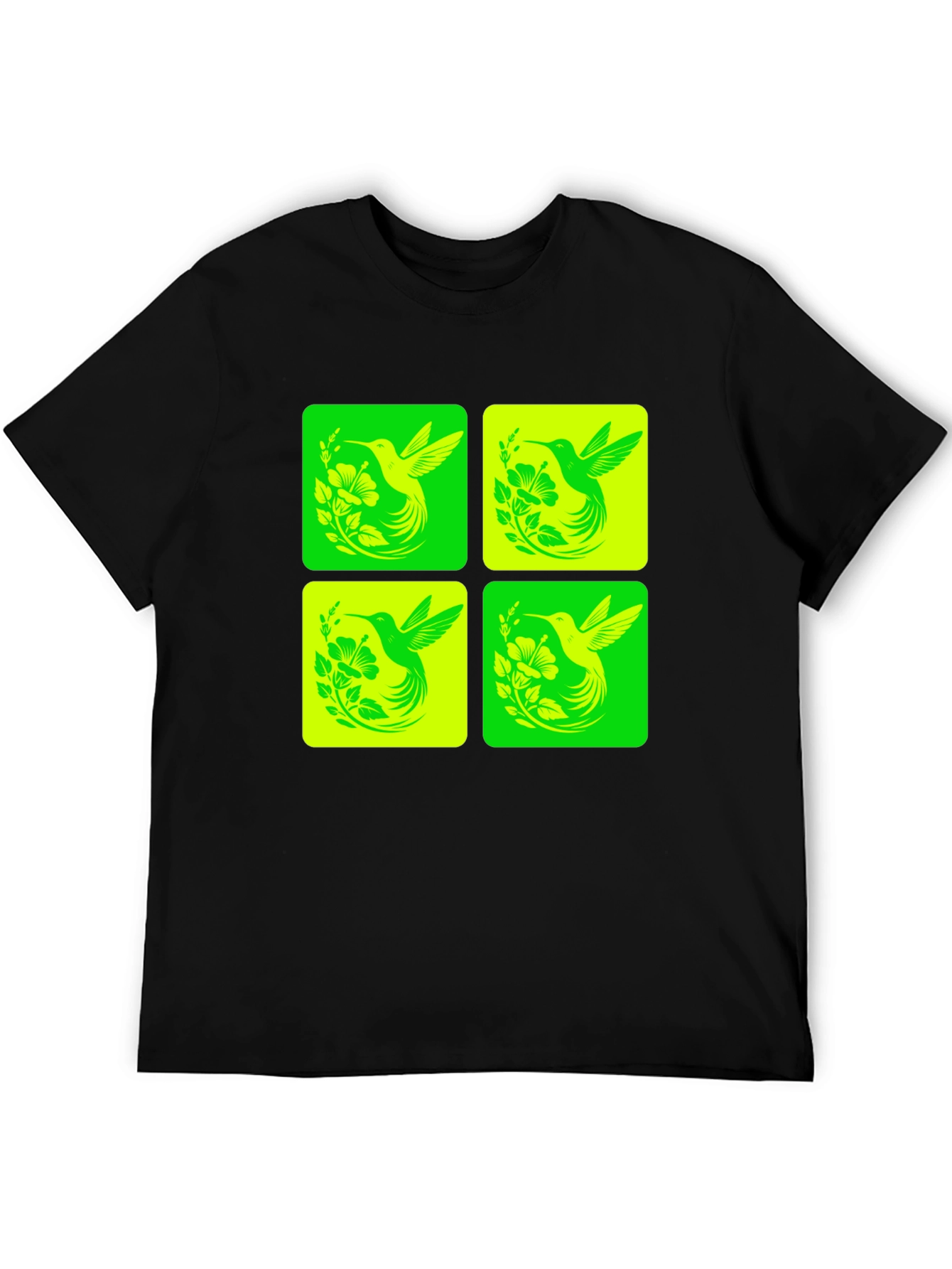 Hummingbird Graphic Tee - Trendy Nature Design