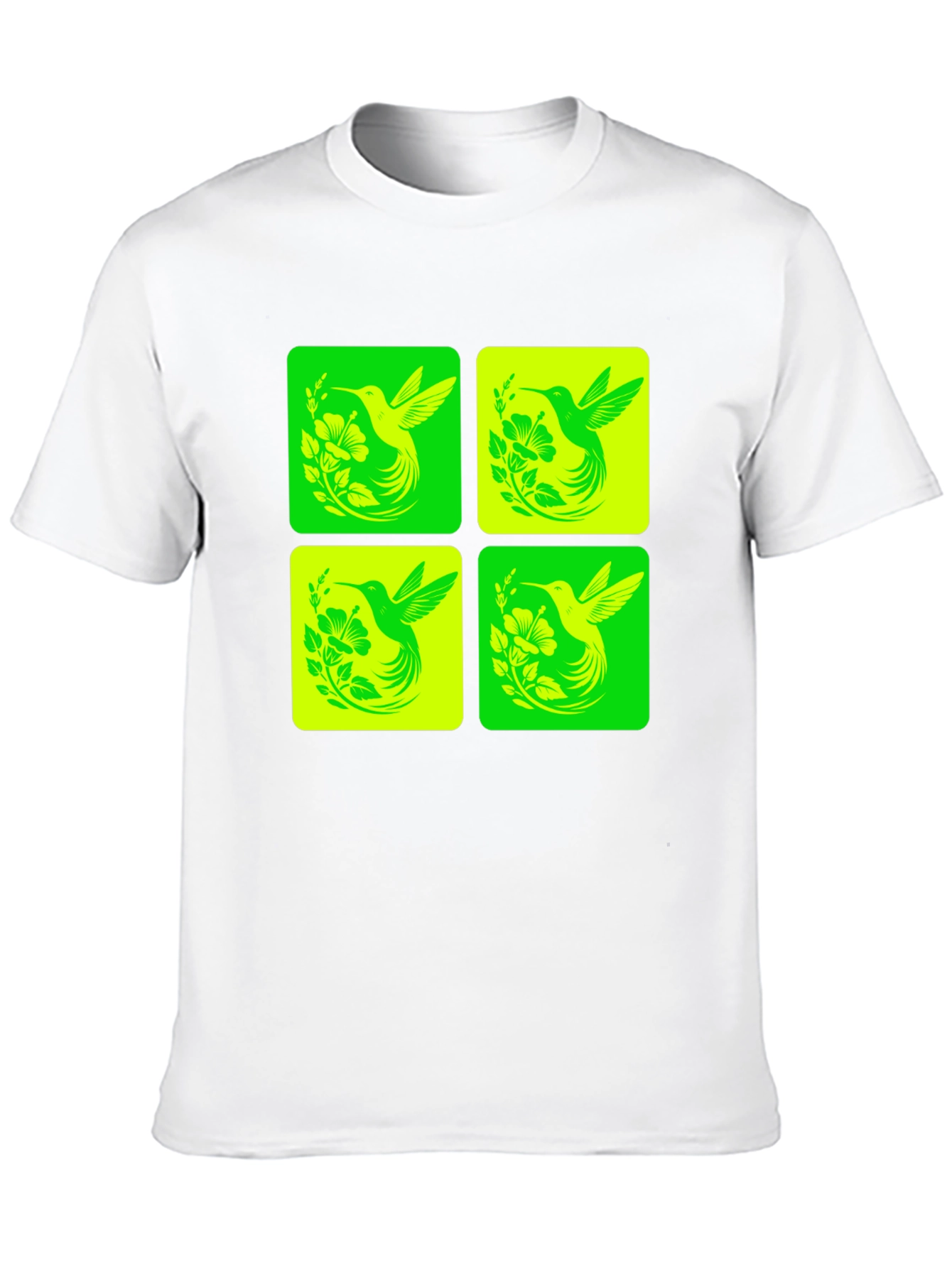 Hummingbird Graphic Tee - Trendy Nature Design