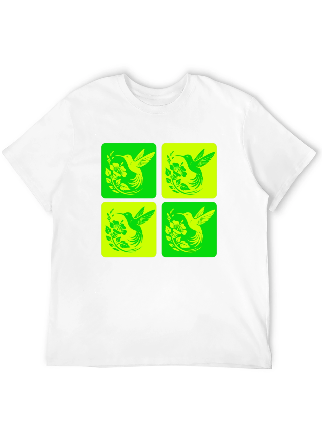 Hummingbird Graphic Tee - Trendy Nature Design