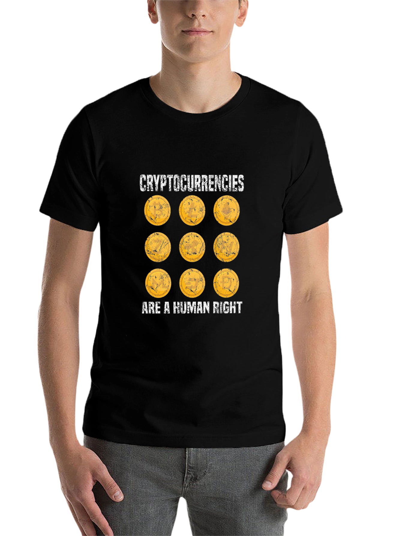 Cryptocurrencies Human Right Tee - Black