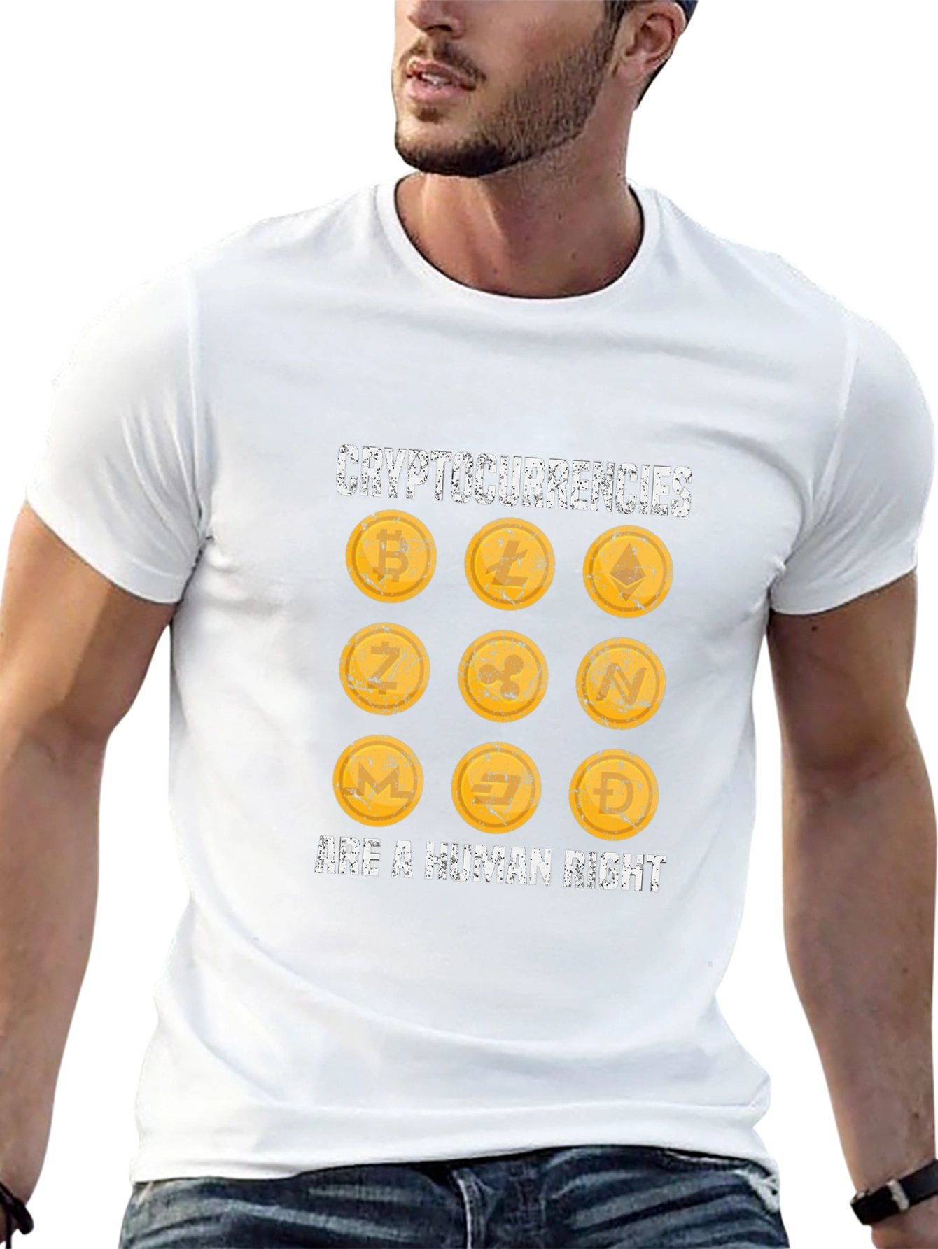 Cryptocurrencies Human Right Tee - Black