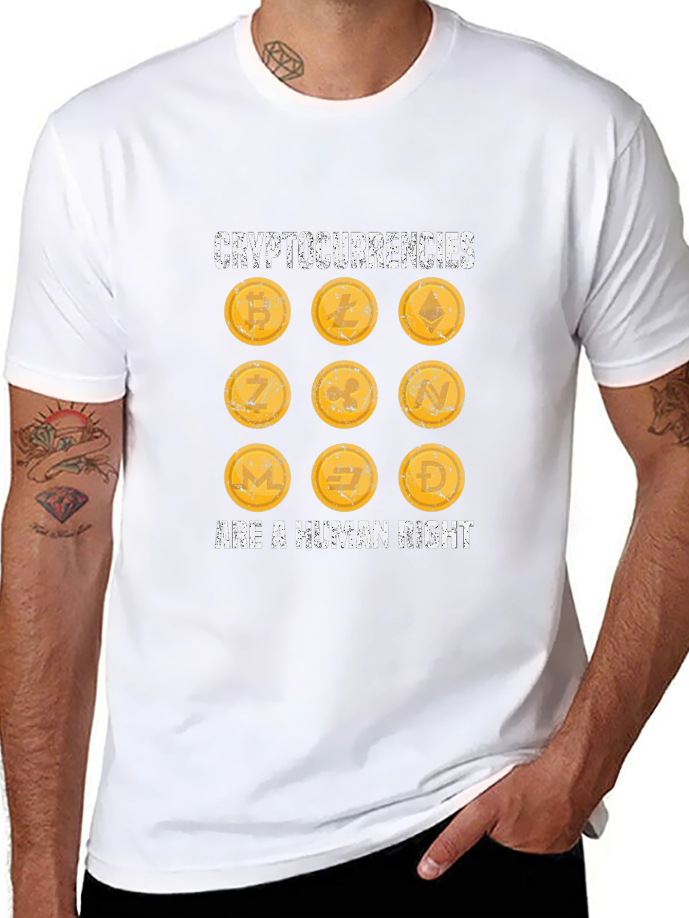 Cryptocurrencies Human Right Tee - Black