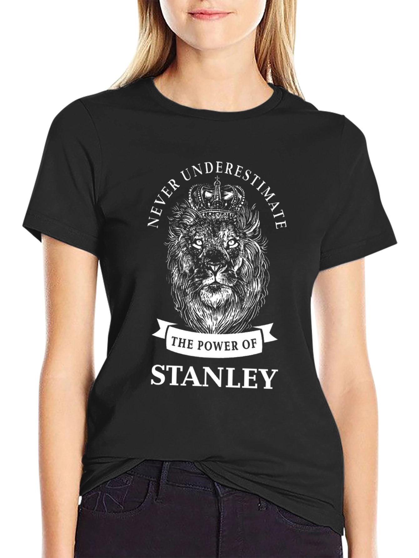 Never Underestimate Stanley Lion T-Shirt