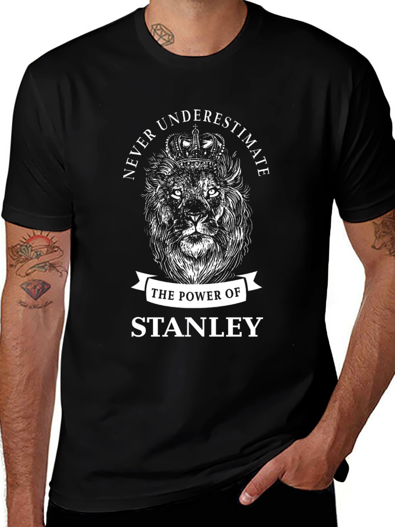 Never Underestimate Stanley Lion T-Shirt