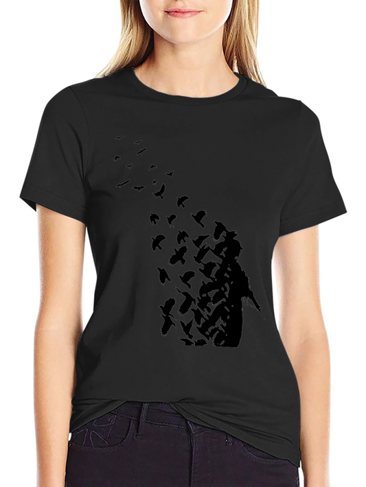 Mens Black Graphic Tee - Soldier into Birds