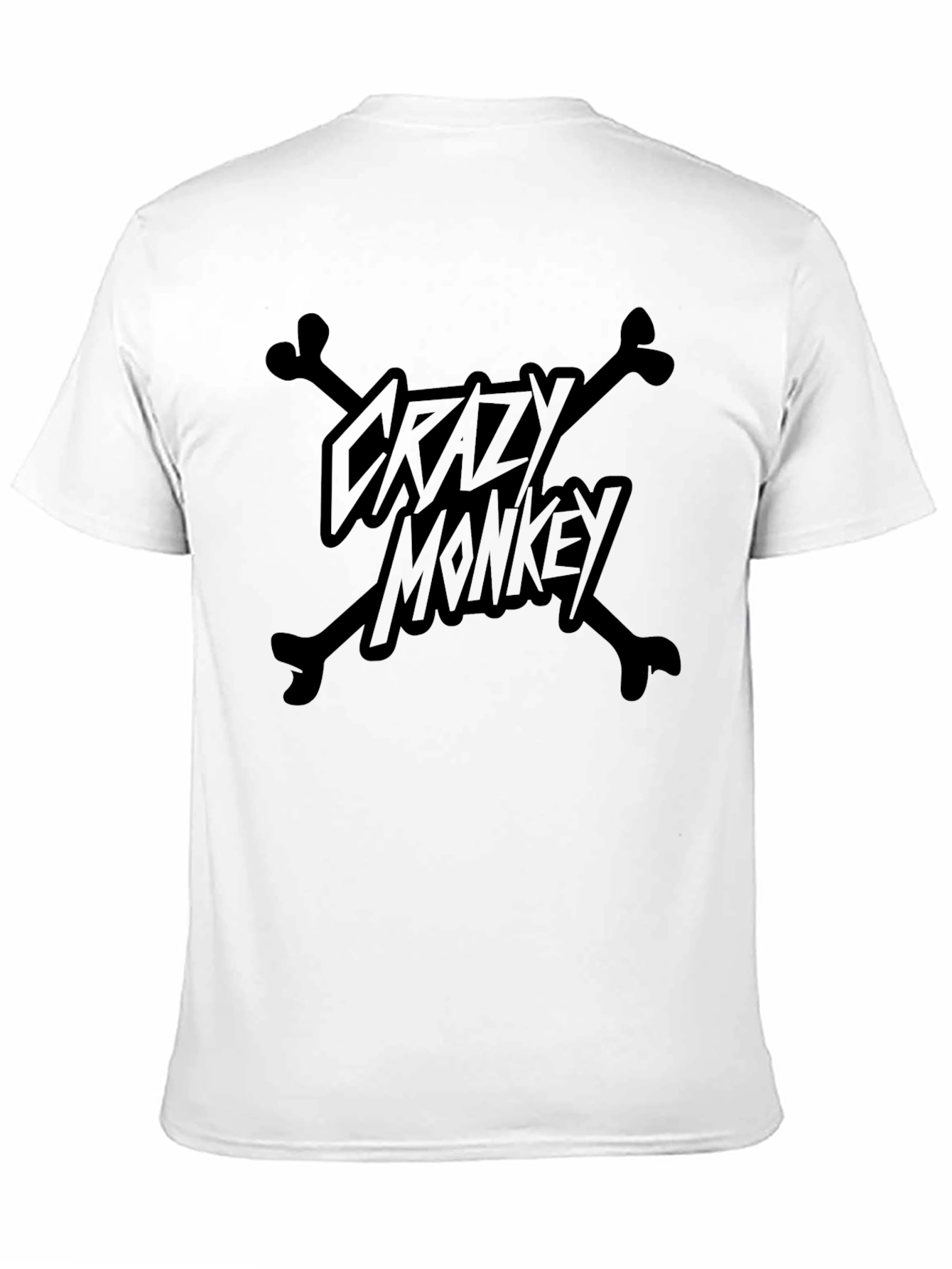 Crazy Monkey T-Shirt - Black Graphic Tee