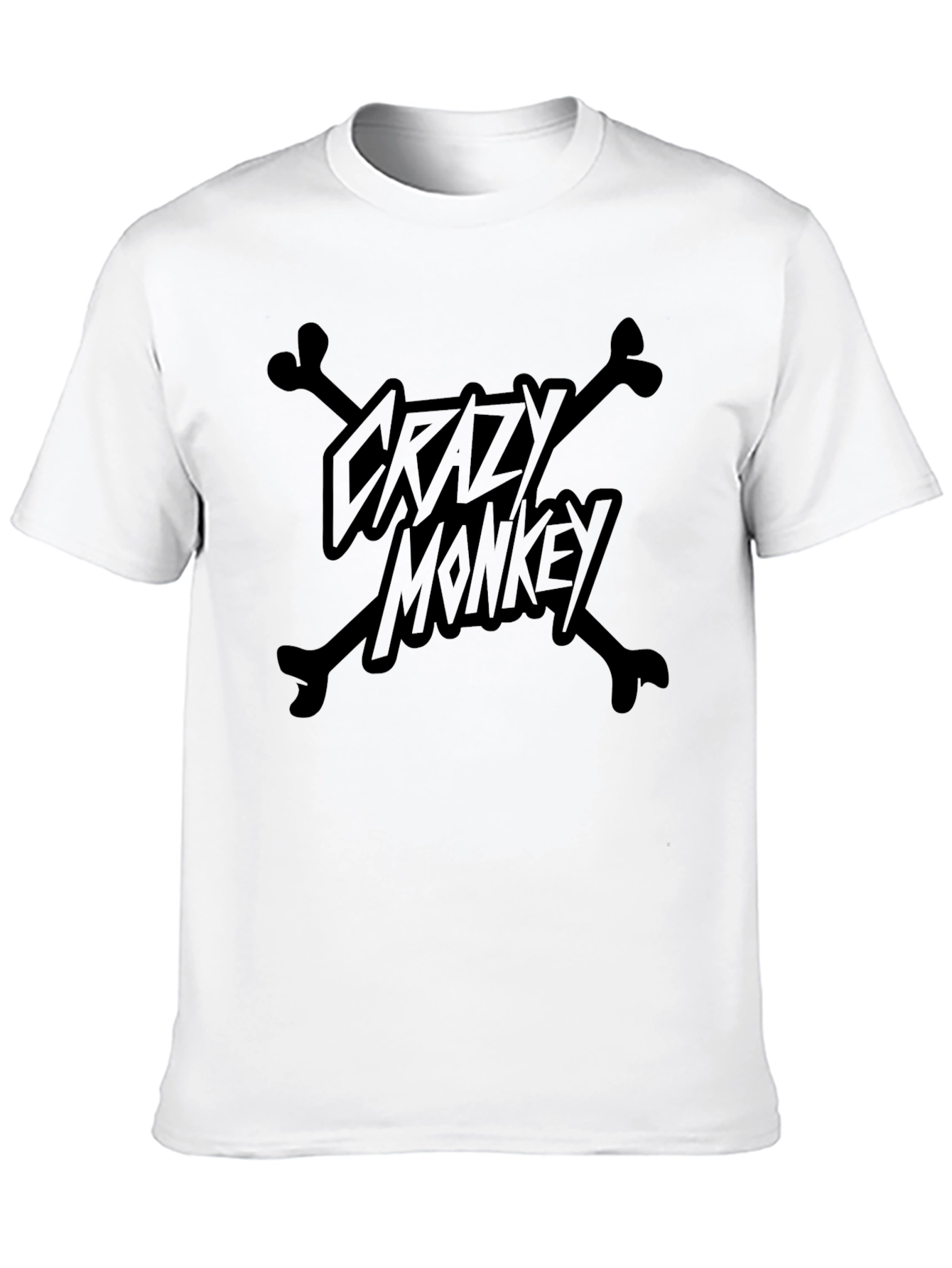 Crazy Monkey T-Shirt - Black Graphic Tee
