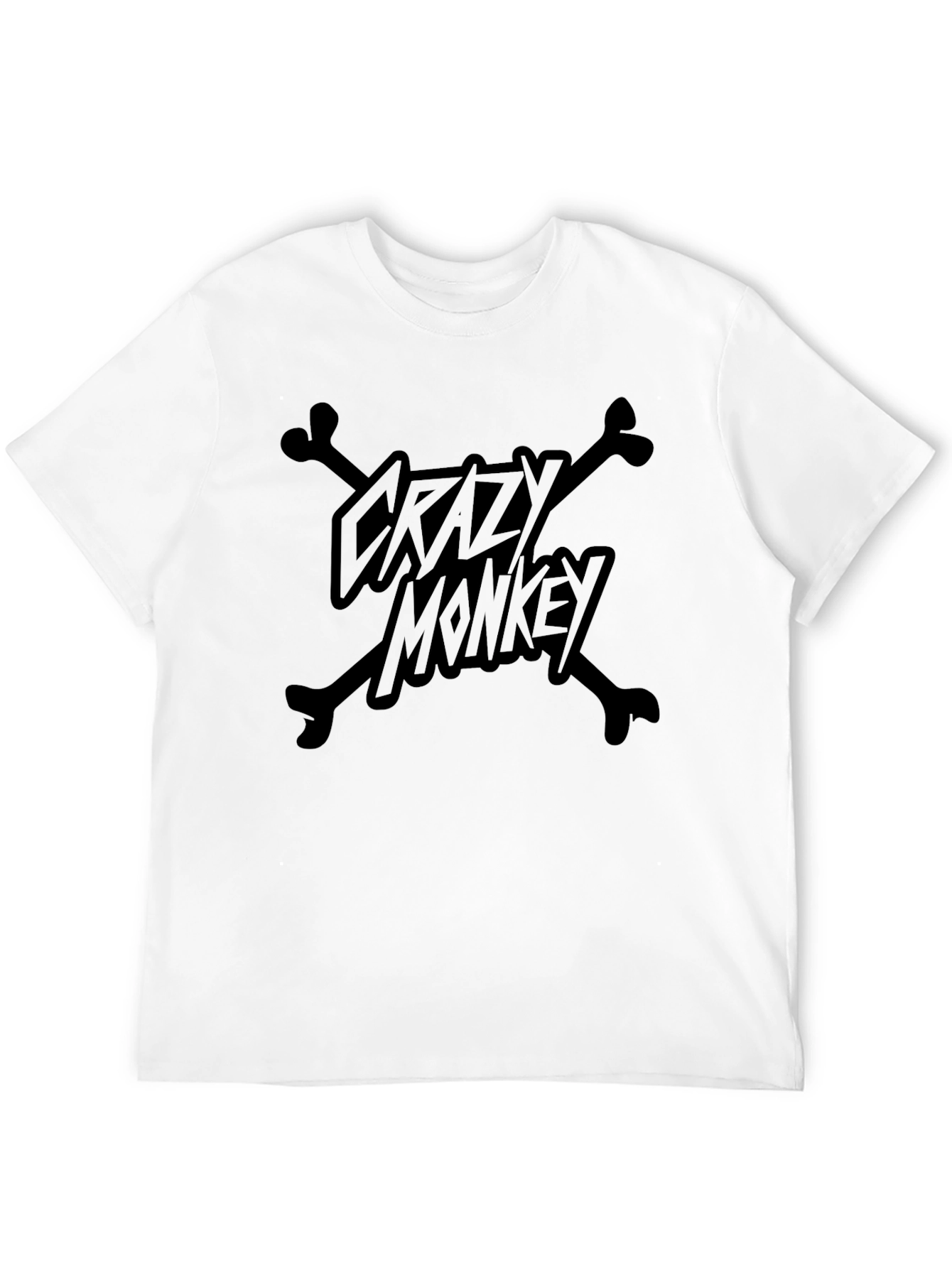 Crazy Monkey T-Shirt - Black Graphic Tee