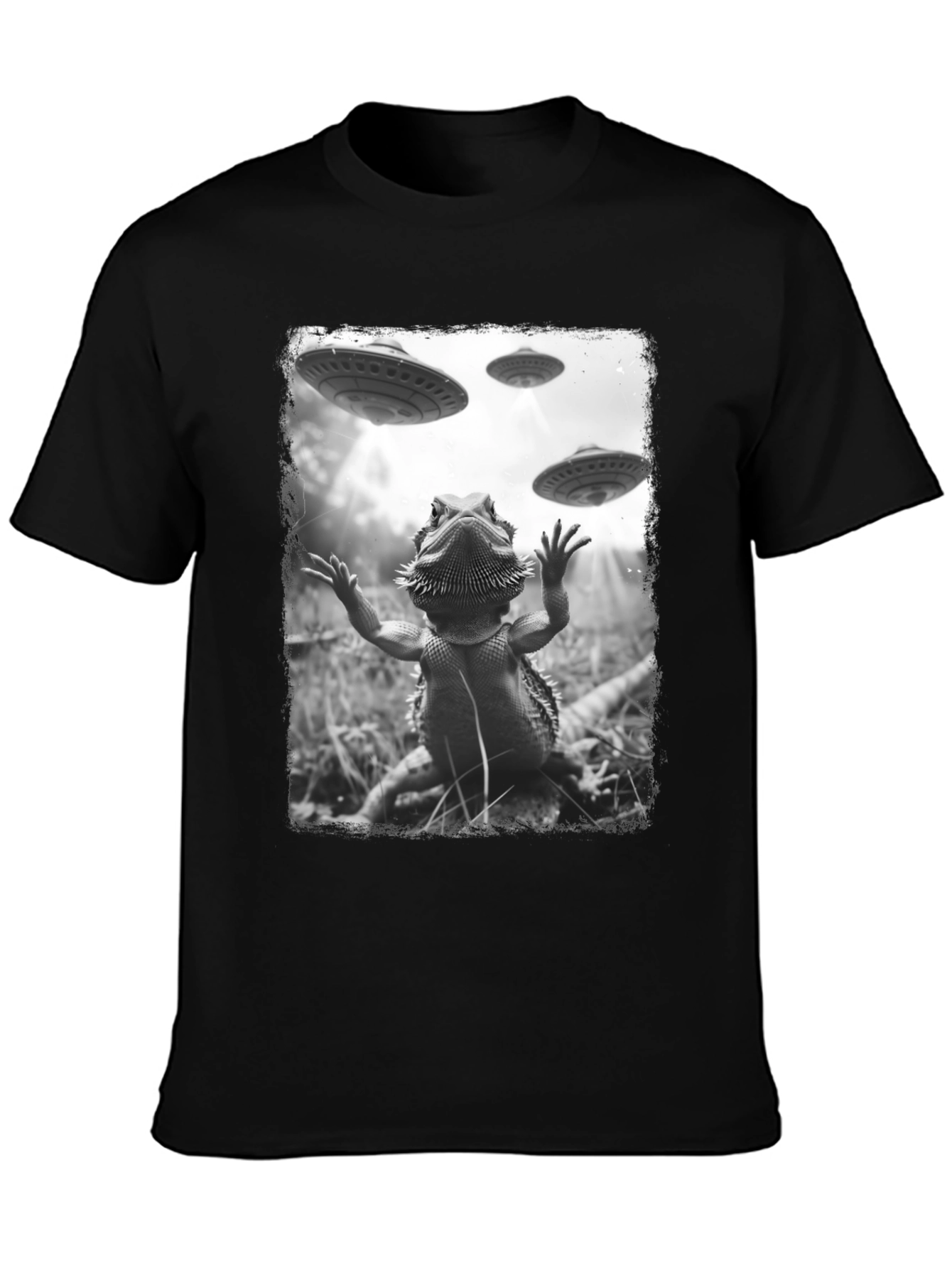 Bearded Dragon UFO Abduction T-Shirt