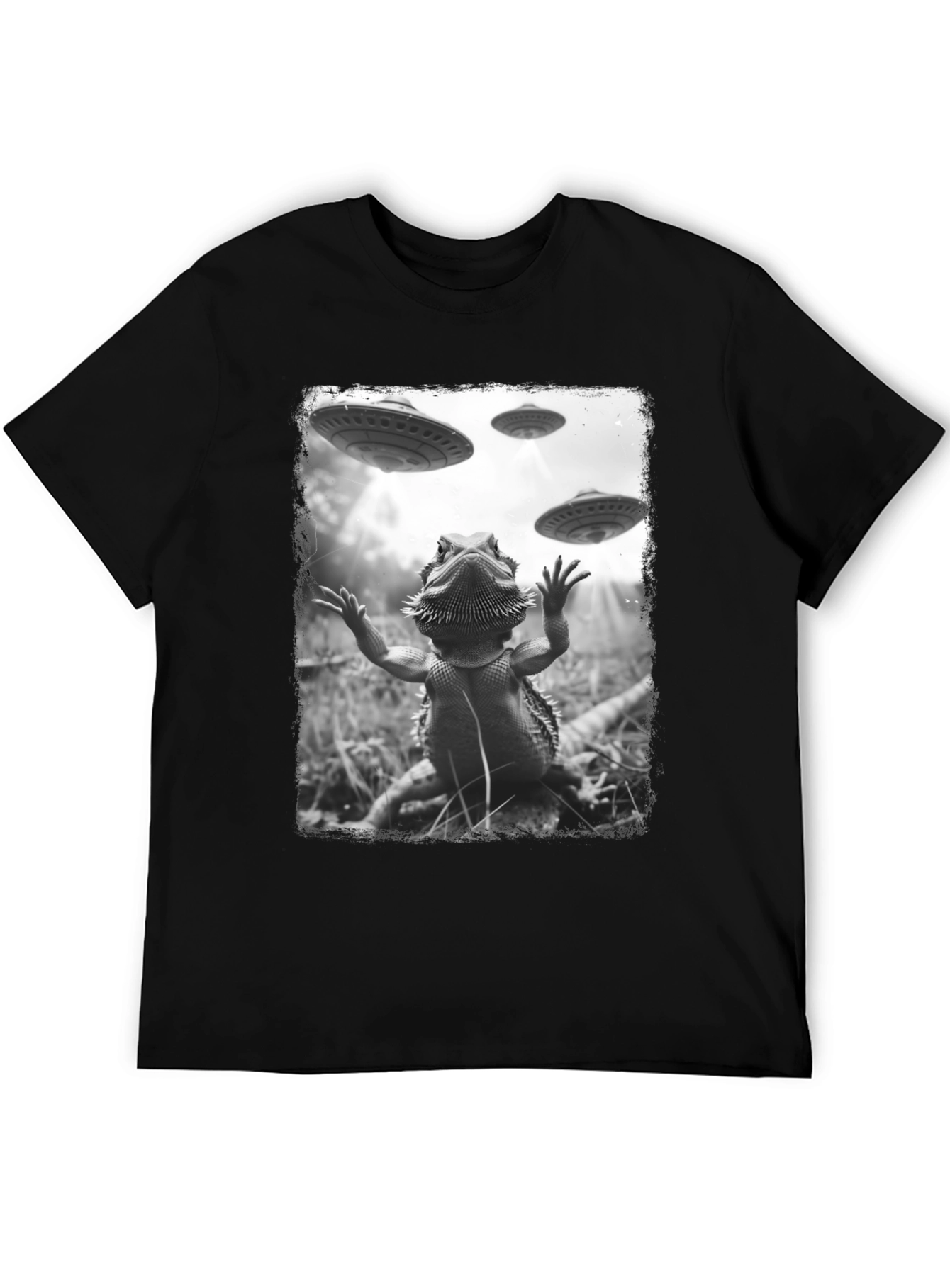 Bearded Dragon UFO Abduction T-Shirt