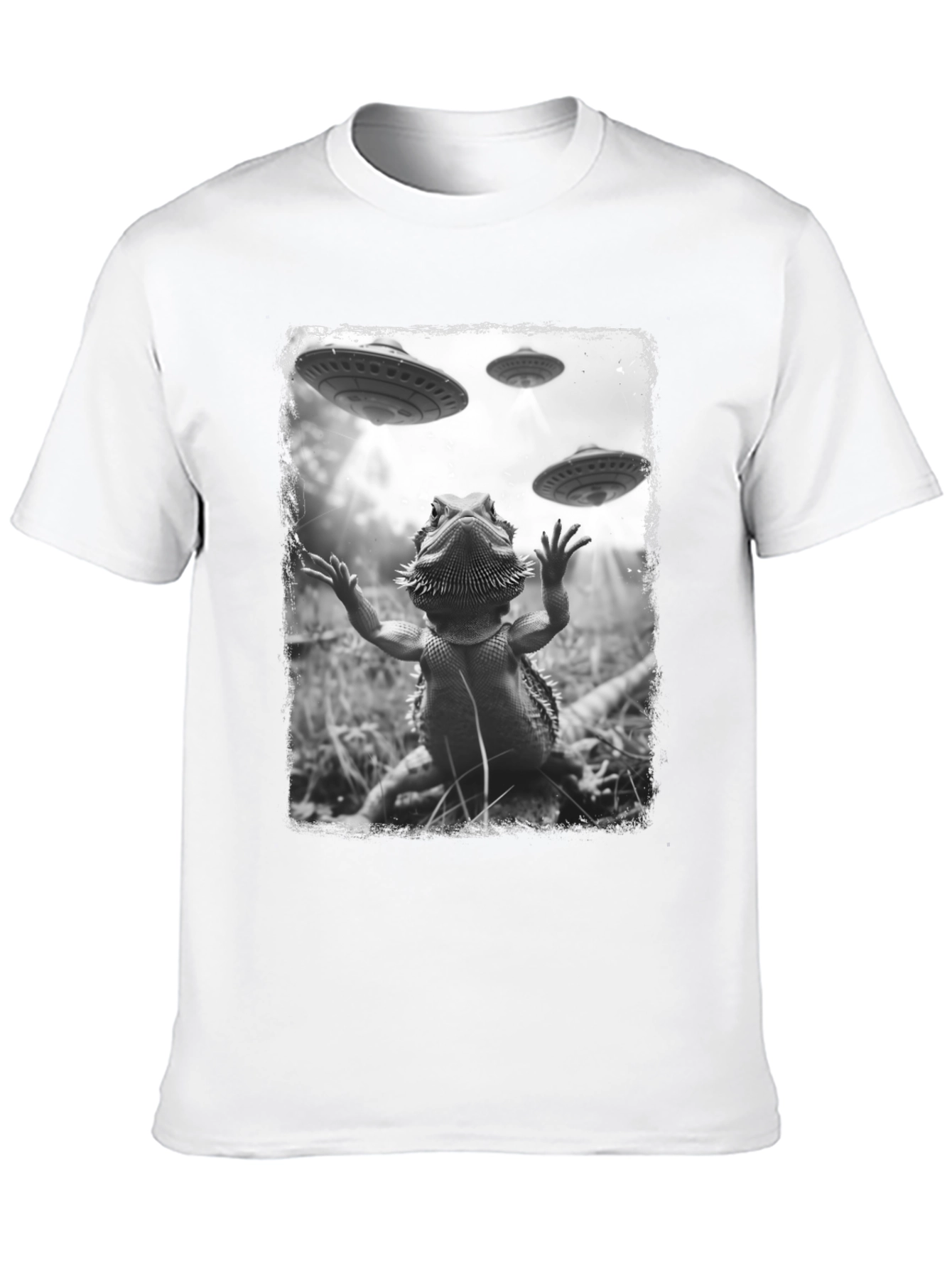 Bearded Dragon UFO Abduction T-Shirt