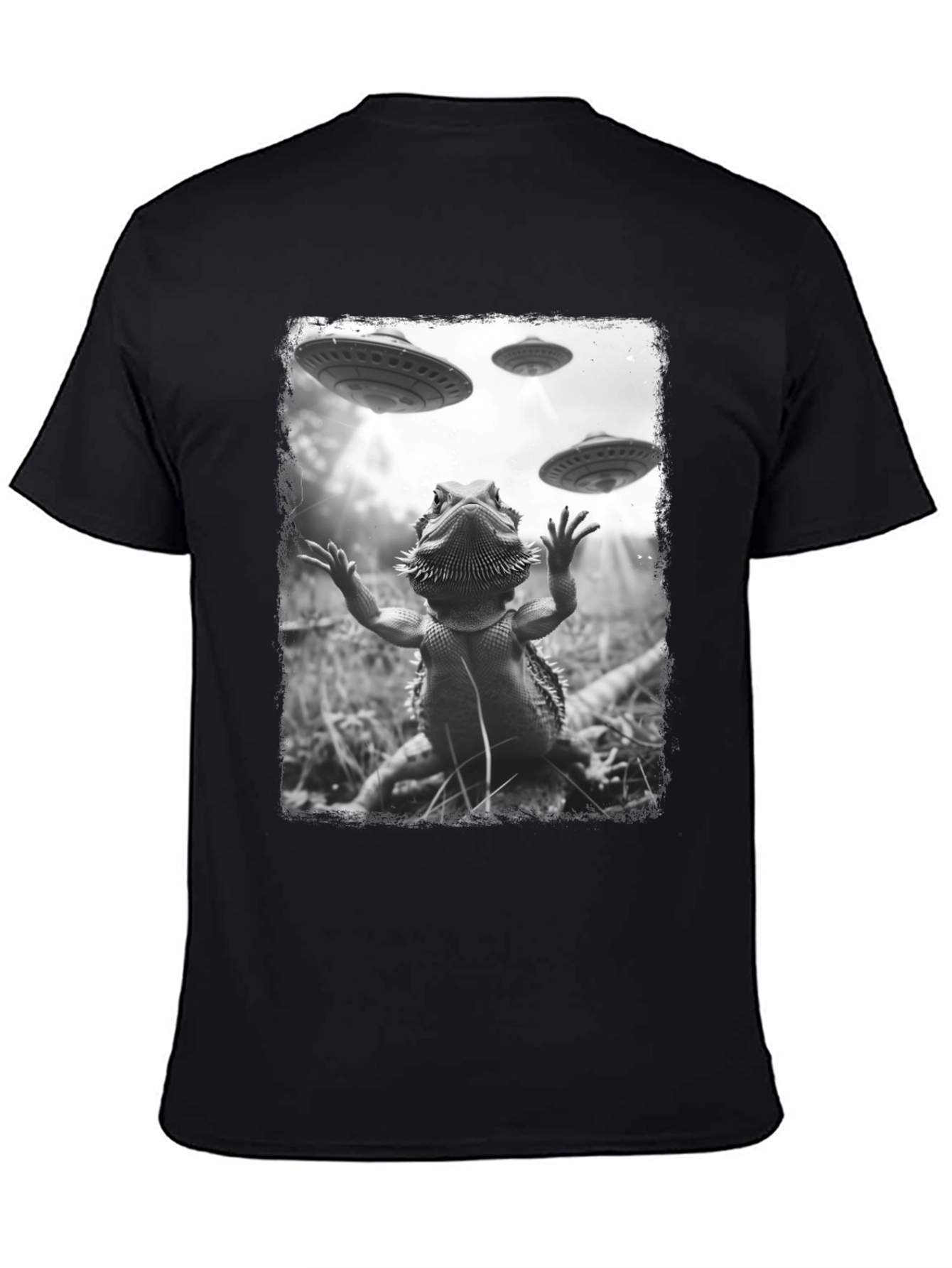 Bearded Dragon UFO Abduction T-Shirt