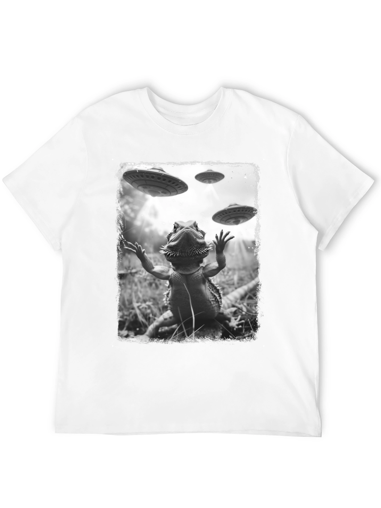 Bearded Dragon UFO Abduction T-Shirt