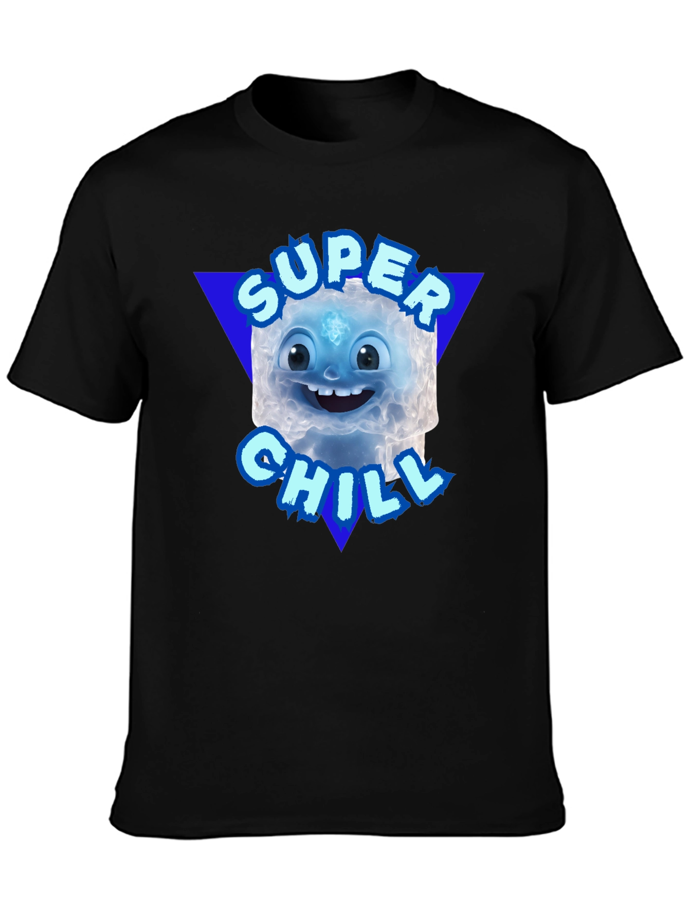 Super Chill Character Black T-Shirt