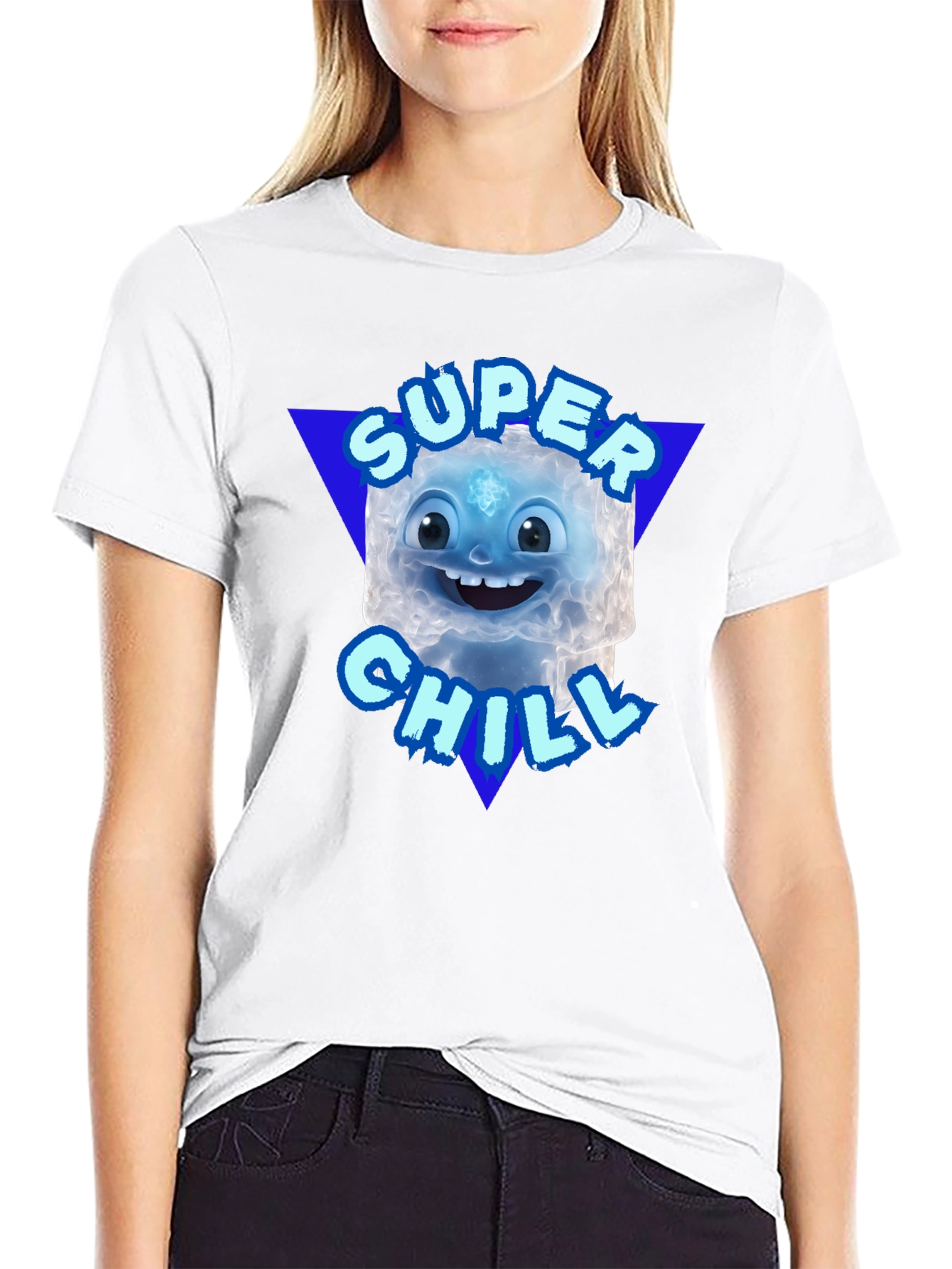 Super Chill Character Black T-Shirt