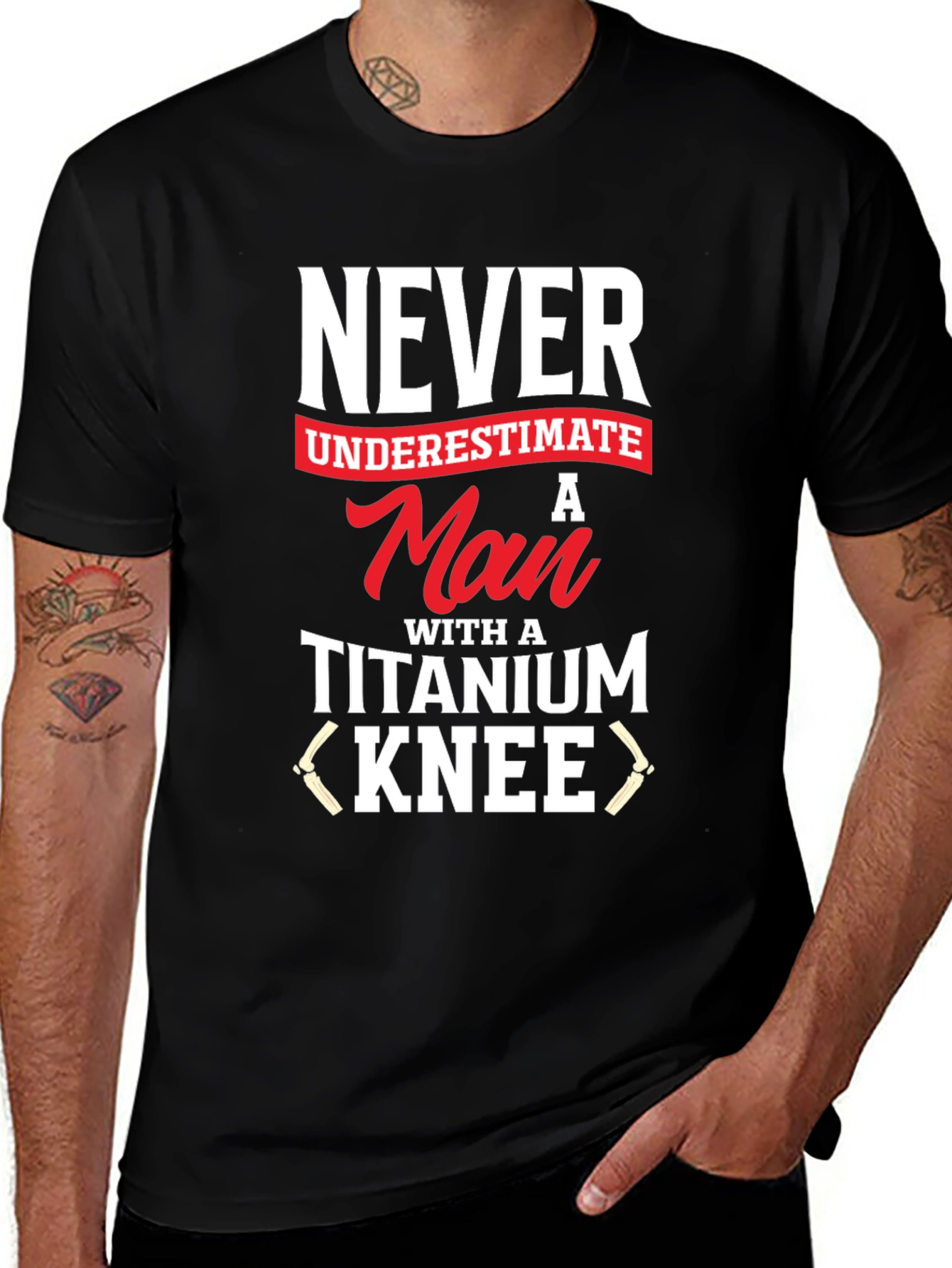 Titanium Knee Mans T-Shirt