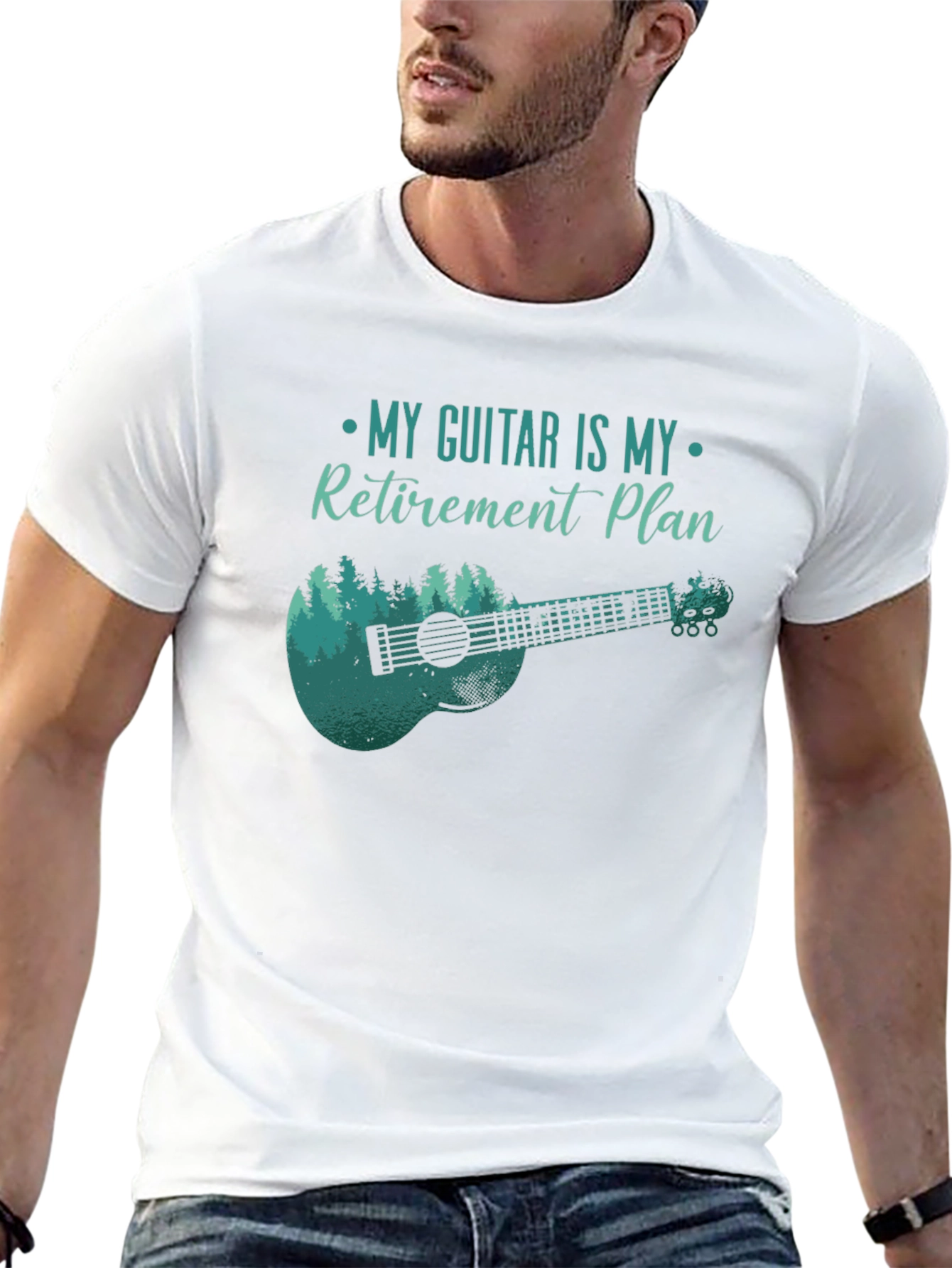 Guitar Retirement Plan Tee - Musicians Gift
