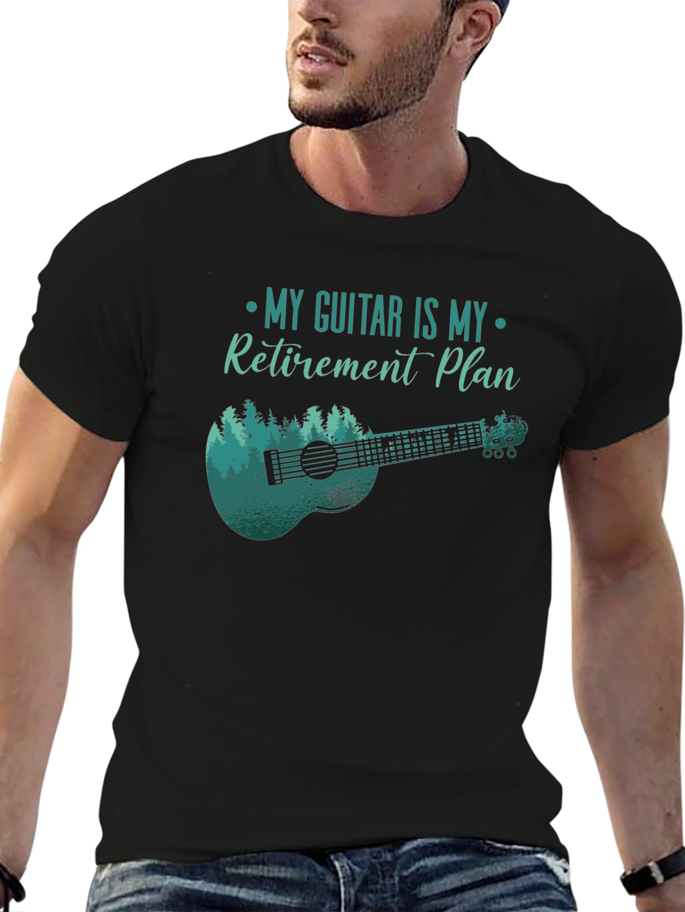 Guitar Retirement Plan Tee - Musicians Gift
