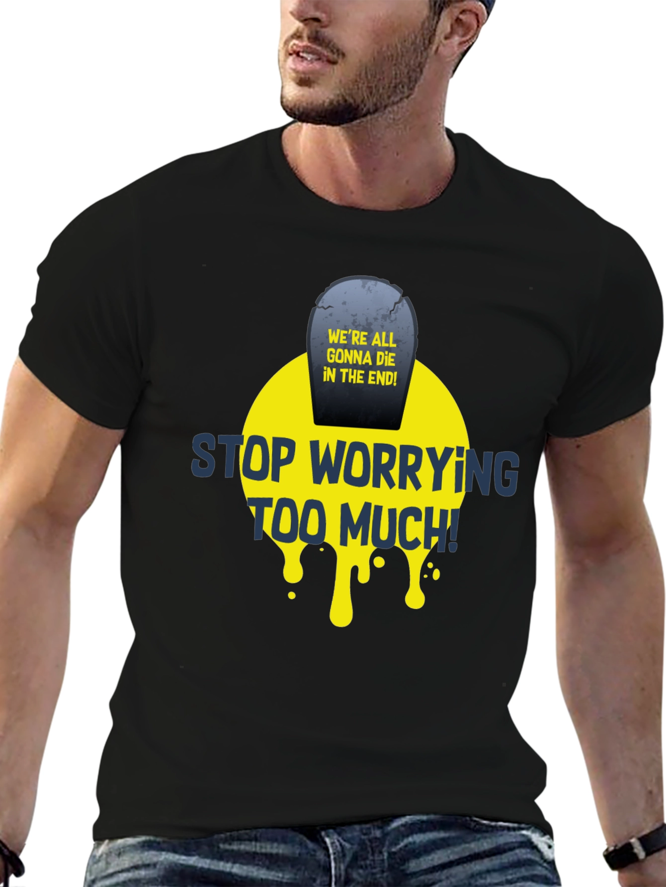 Stop Worrying T-Shirt - Funny Graphic Tee