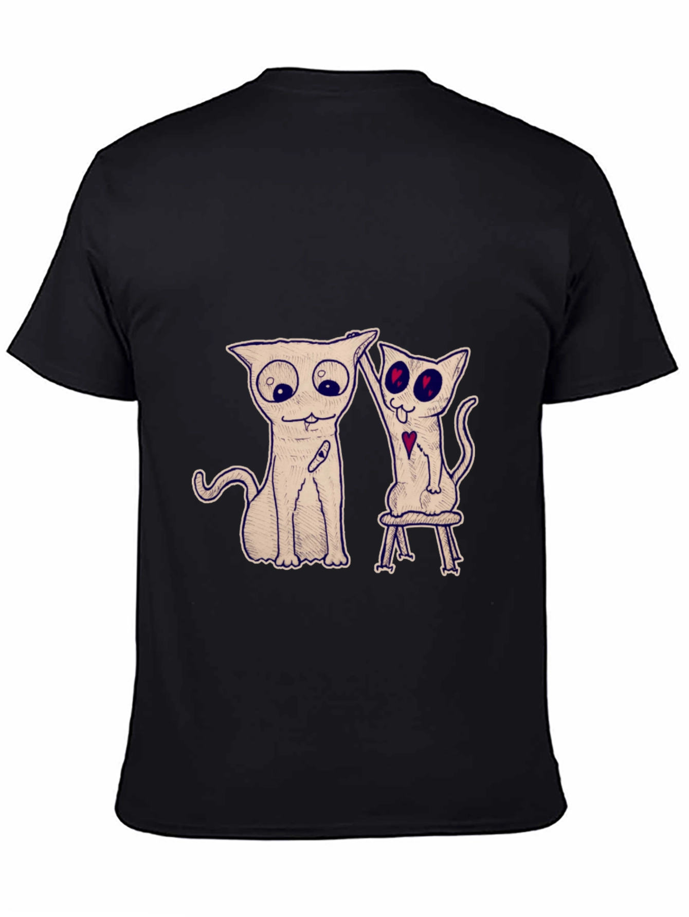 Quirky Cat Graphic Tee - Unique Design