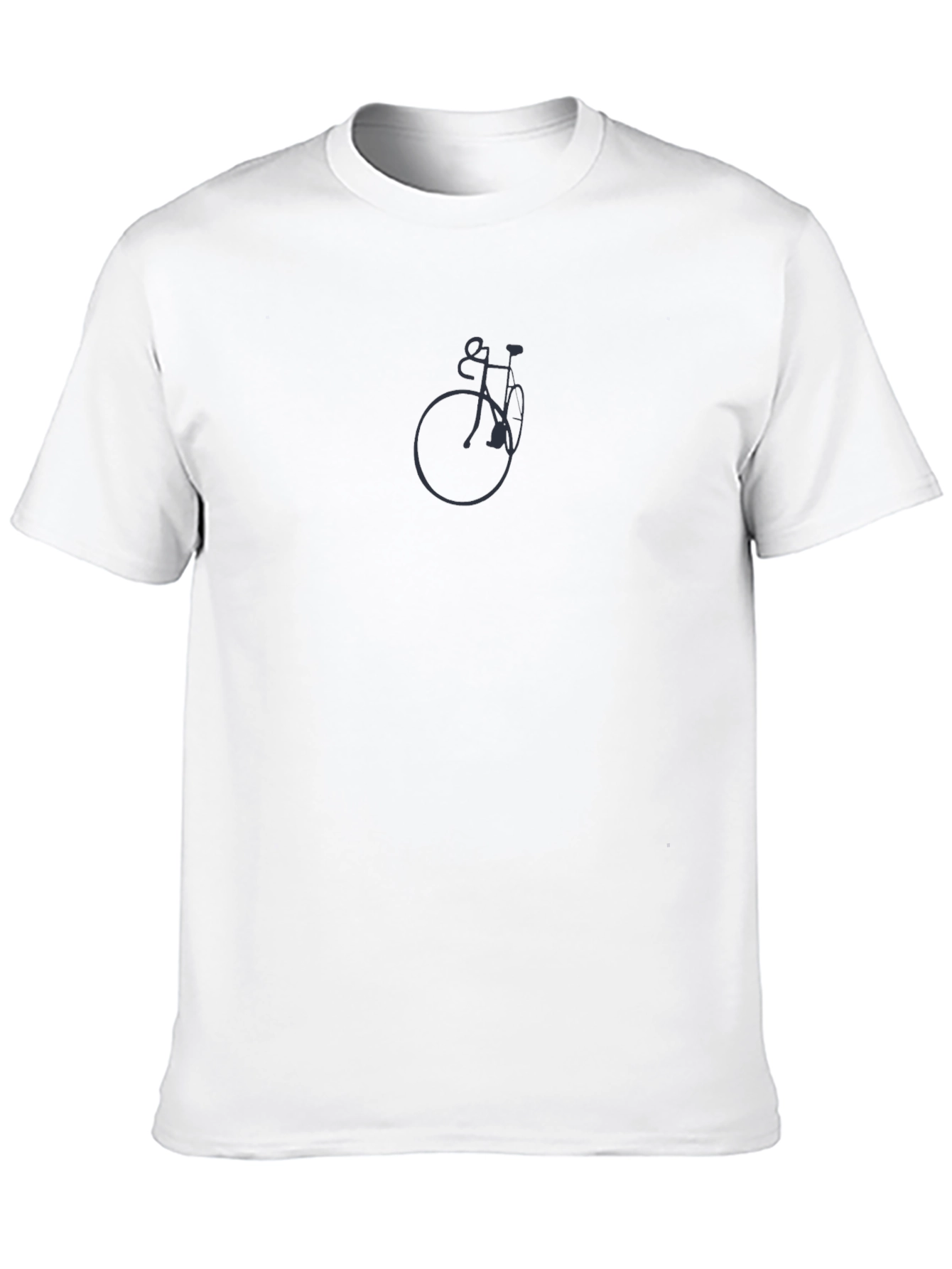 Minimalist Bike Graphic T-Shirt - Black