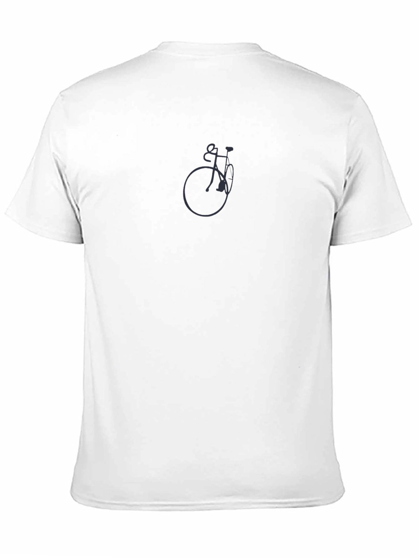 Minimalist Bike Graphic T-Shirt - Black