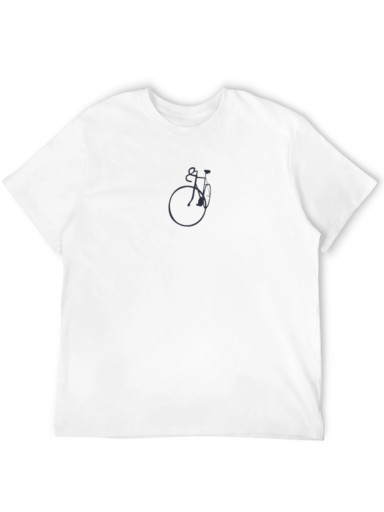 Minimalist Bike Graphic T-Shirt - Black