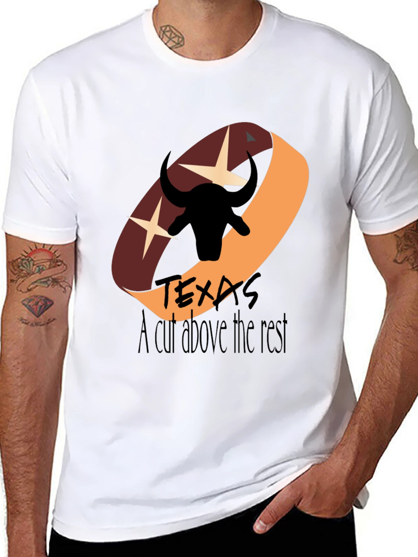 Texas Steer Graphic Tee - A Cut Above