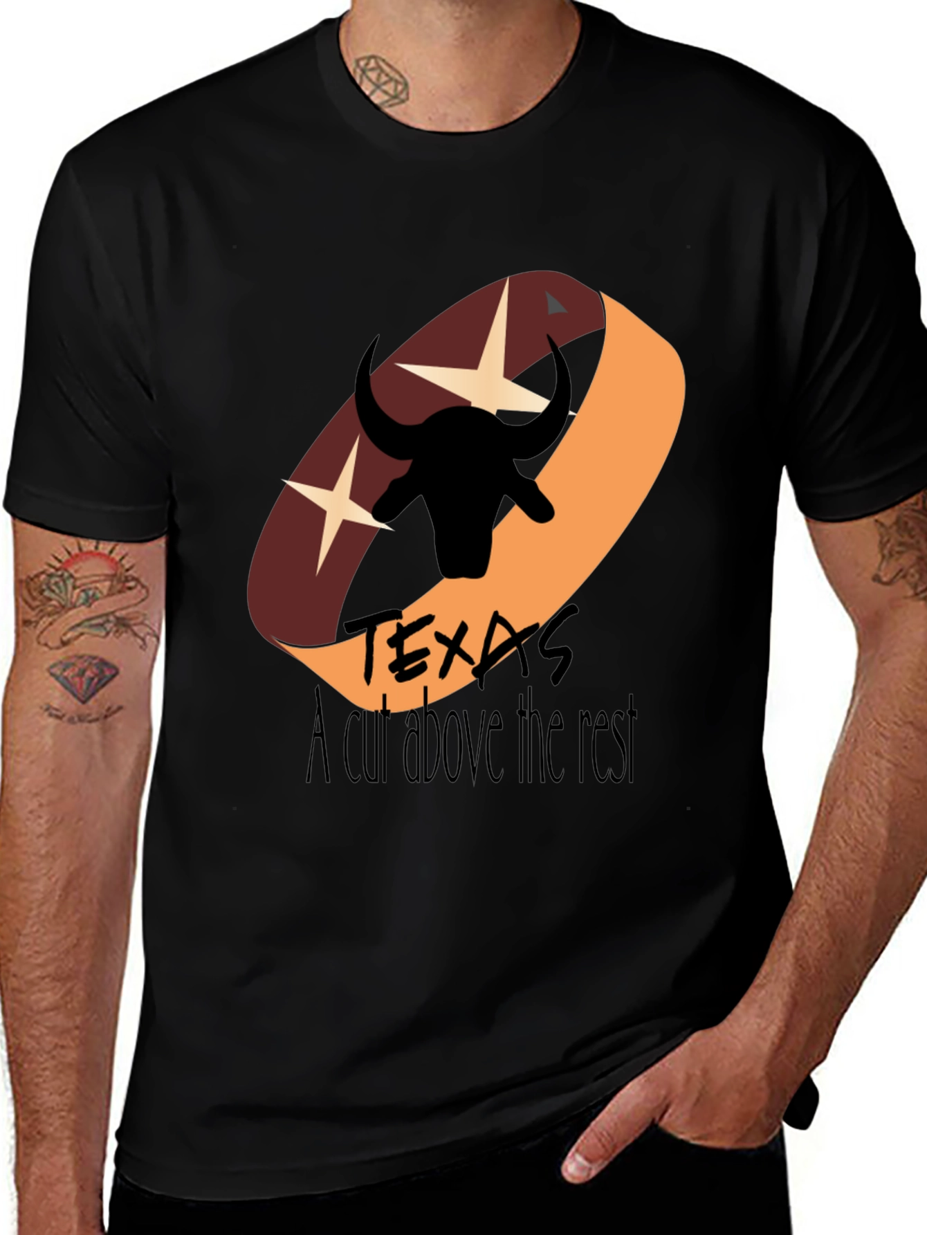 Texas Steer Graphic Tee - A Cut Above