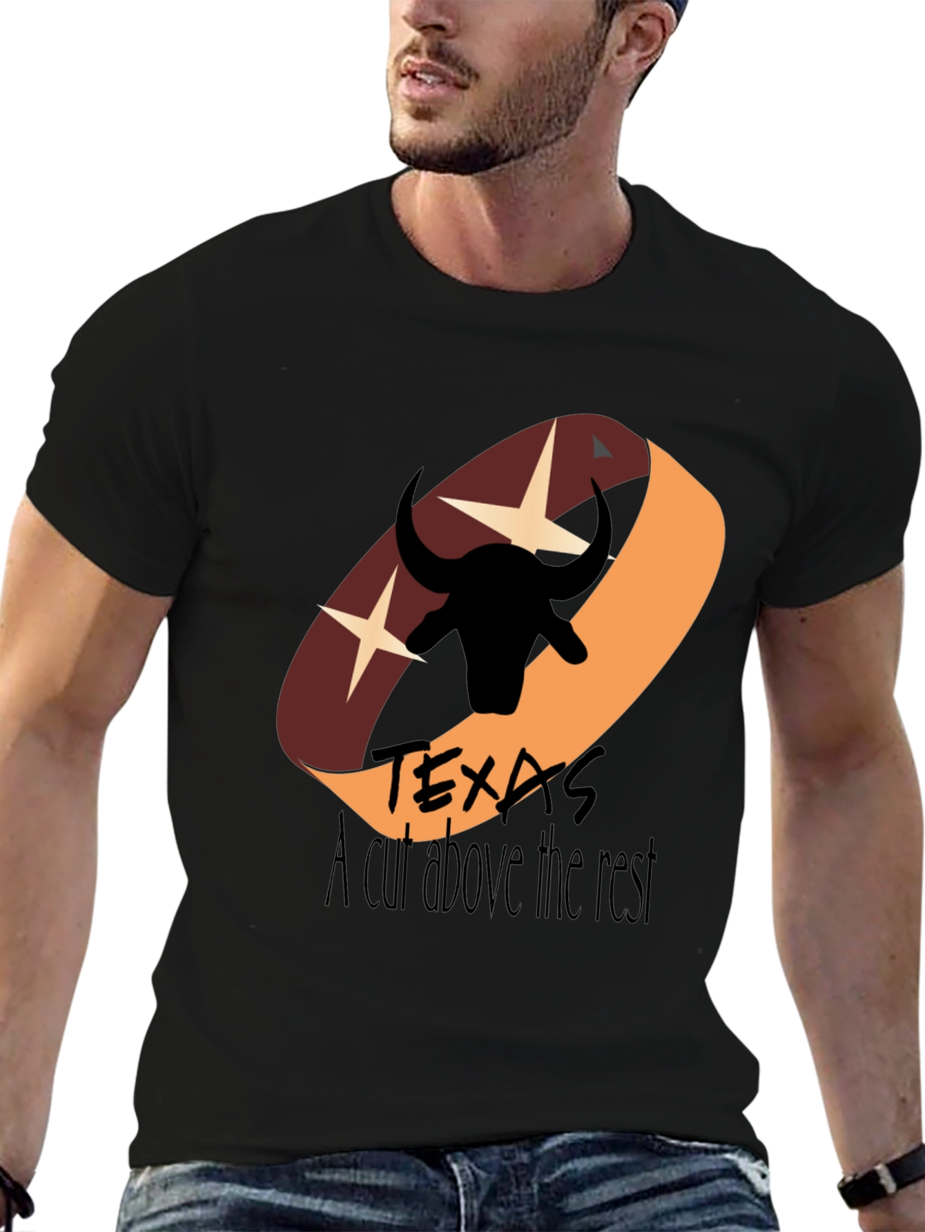 Texas Steer Graphic Tee - A Cut Above