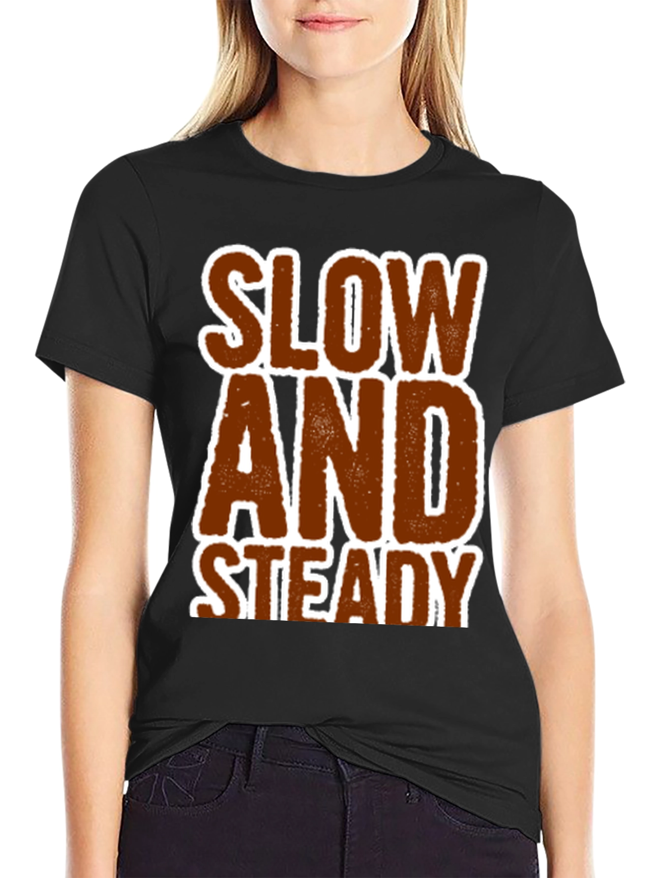 Slow and Steady Graphic Tee - Black
