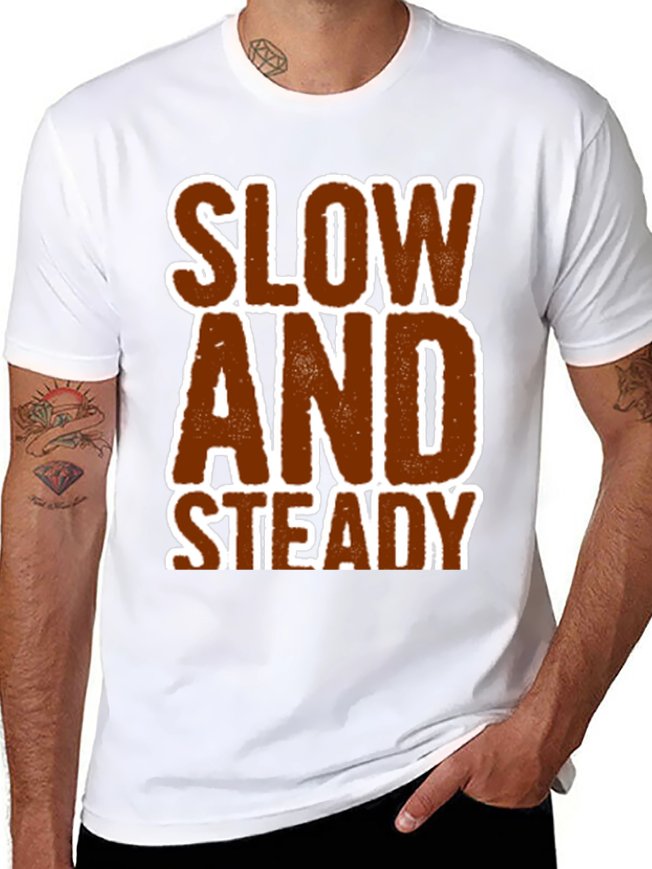 Slow and Steady Graphic Tee - Black